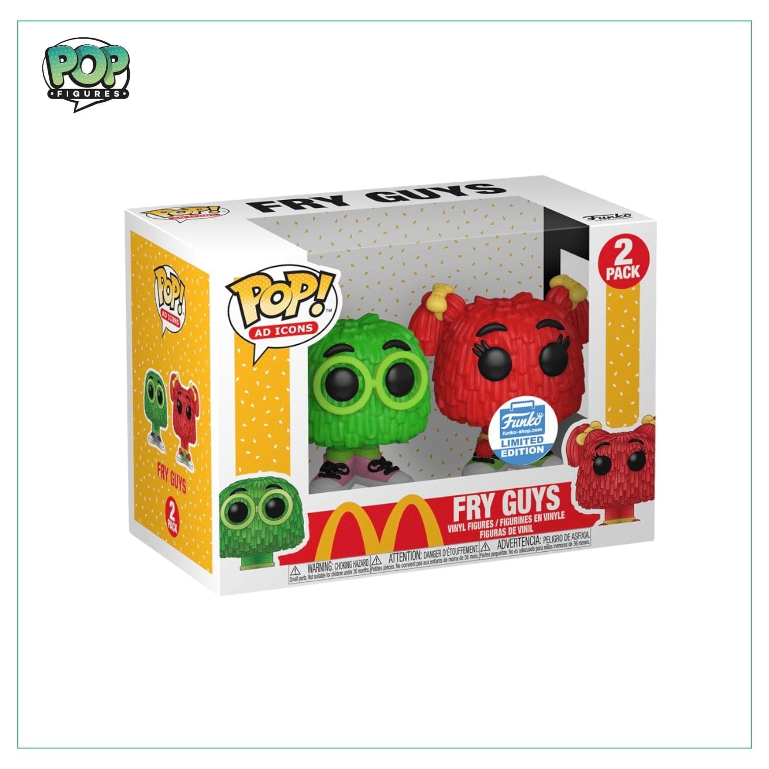 McDonald's Fry Kids 2 Pack Funko Pop! McDonald’s AD Icons - Funko Shop Exclusive
