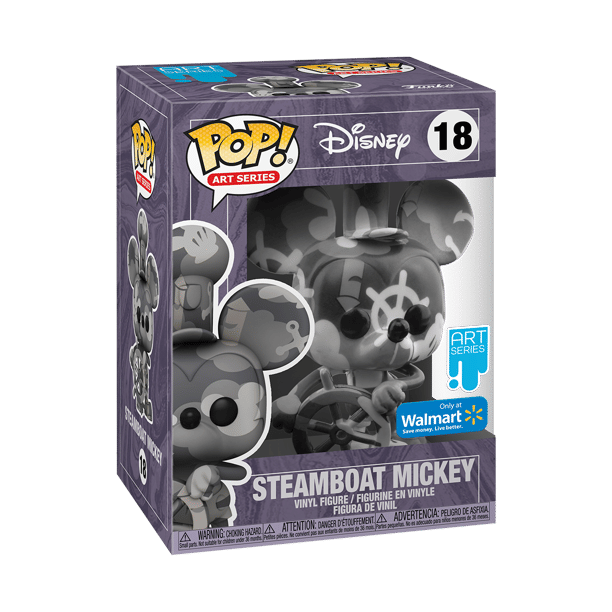Funko Pop! Steamboat Mickey (Art Series) #18 Funko Pop! Disney, Walmart Exclusive