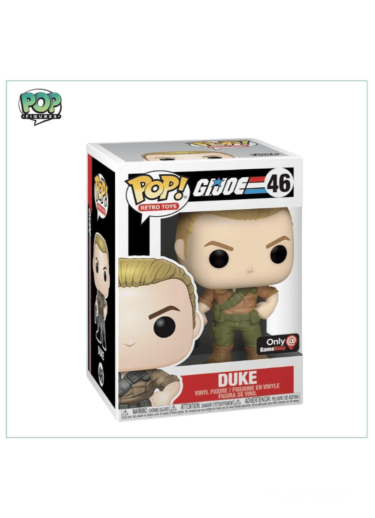Funko Pop! Duke #46 Funko Pop! G.I.Joe, Game Stop Exclusive
