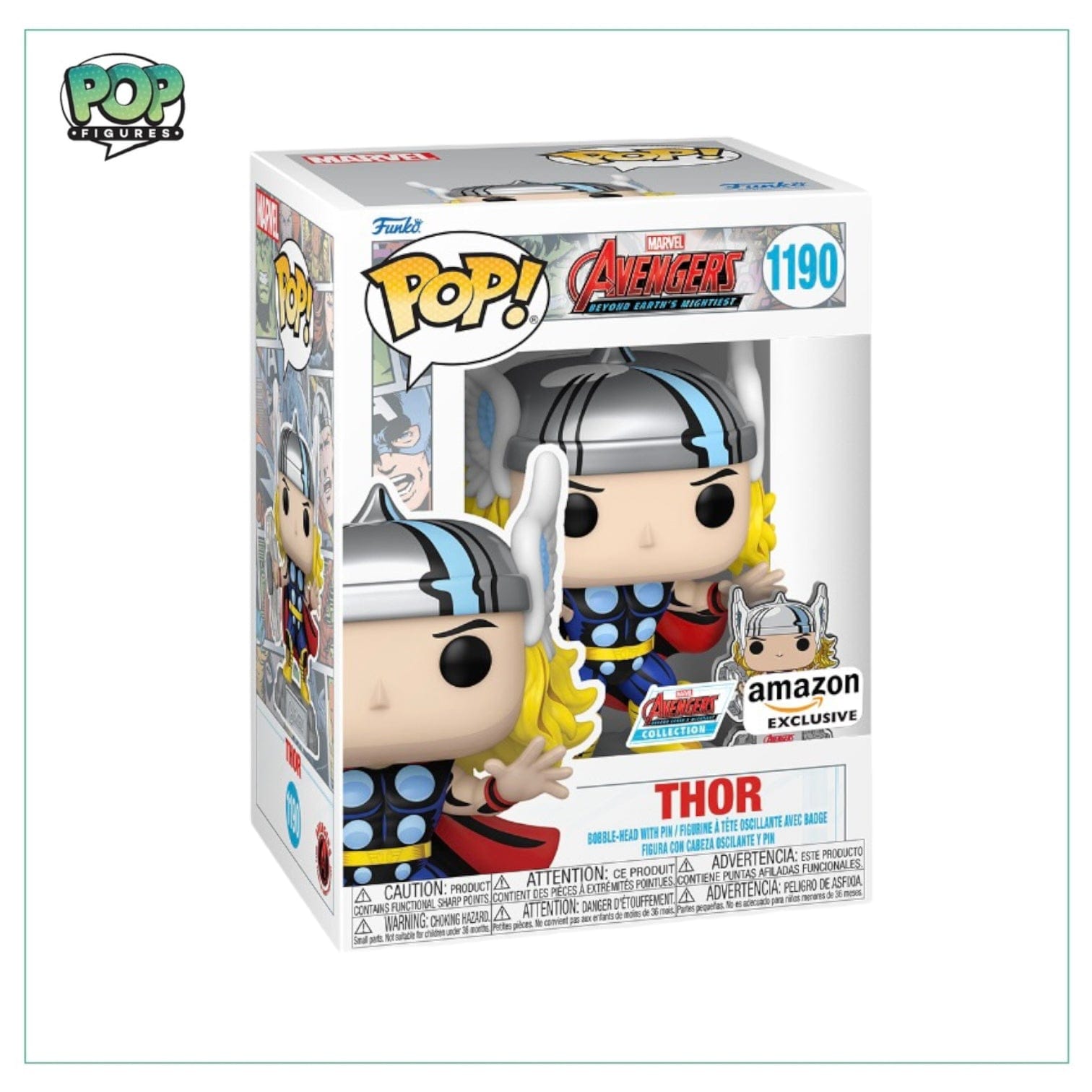 Funko Pop! Thor #1190 Funko Pop! - Avengers Beyond Earth's Mightiest - Amazon Exclusive