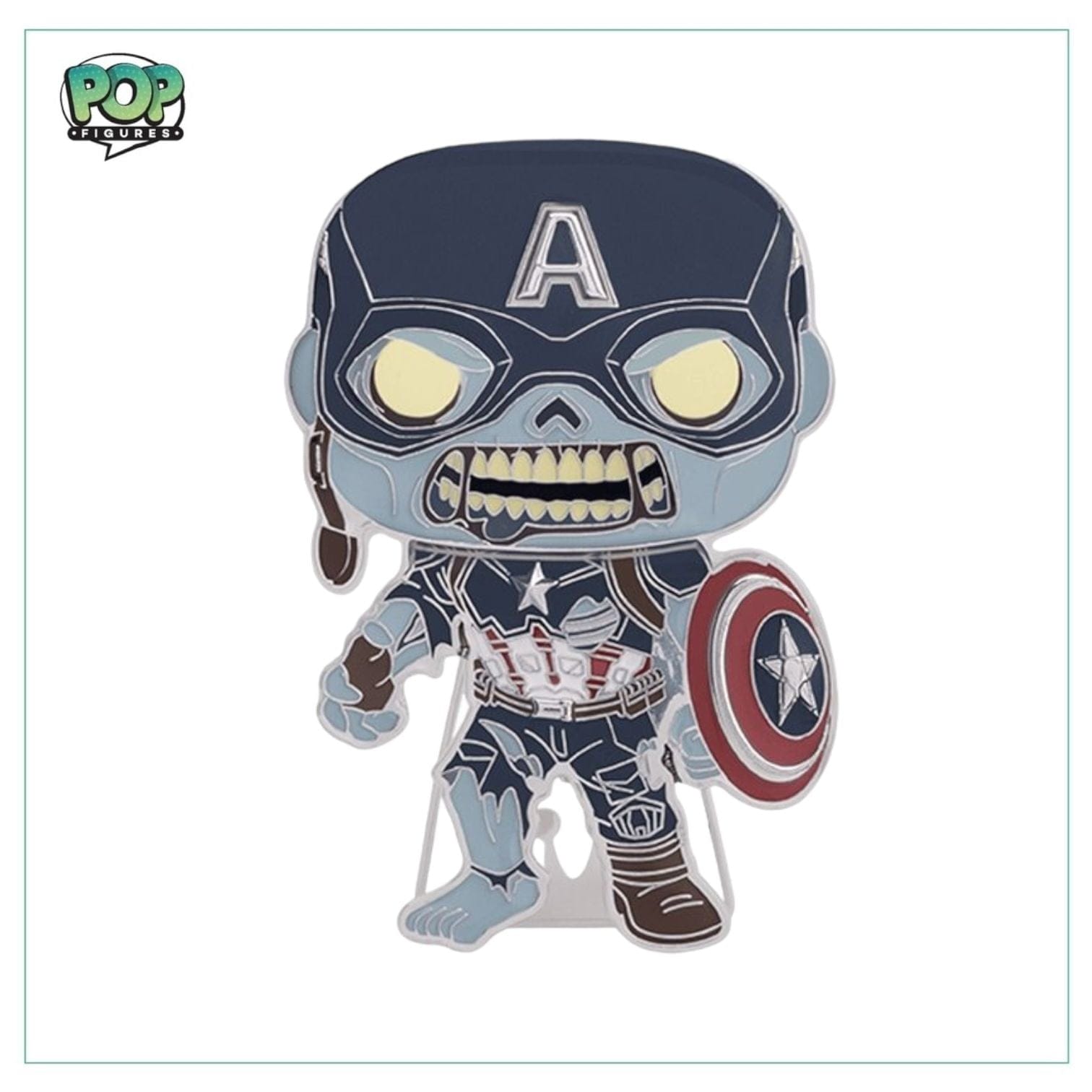 Funko Pop! Zombie Captain America #21 Funko Pop Pin! - Marvel: What If