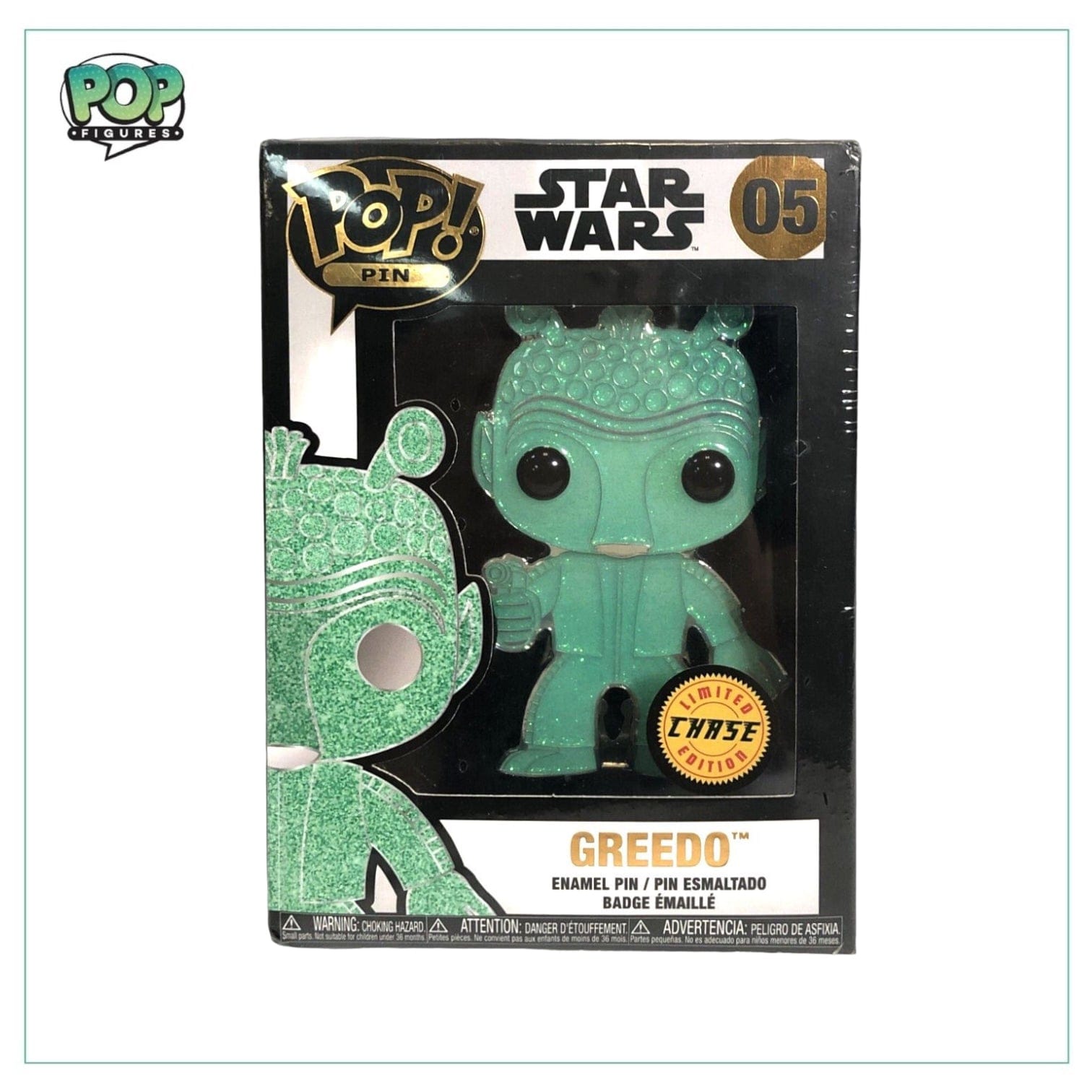 Funko Pop! Greedo (Glitter Chase) #05 Funko Pop Pin! - Star Wars