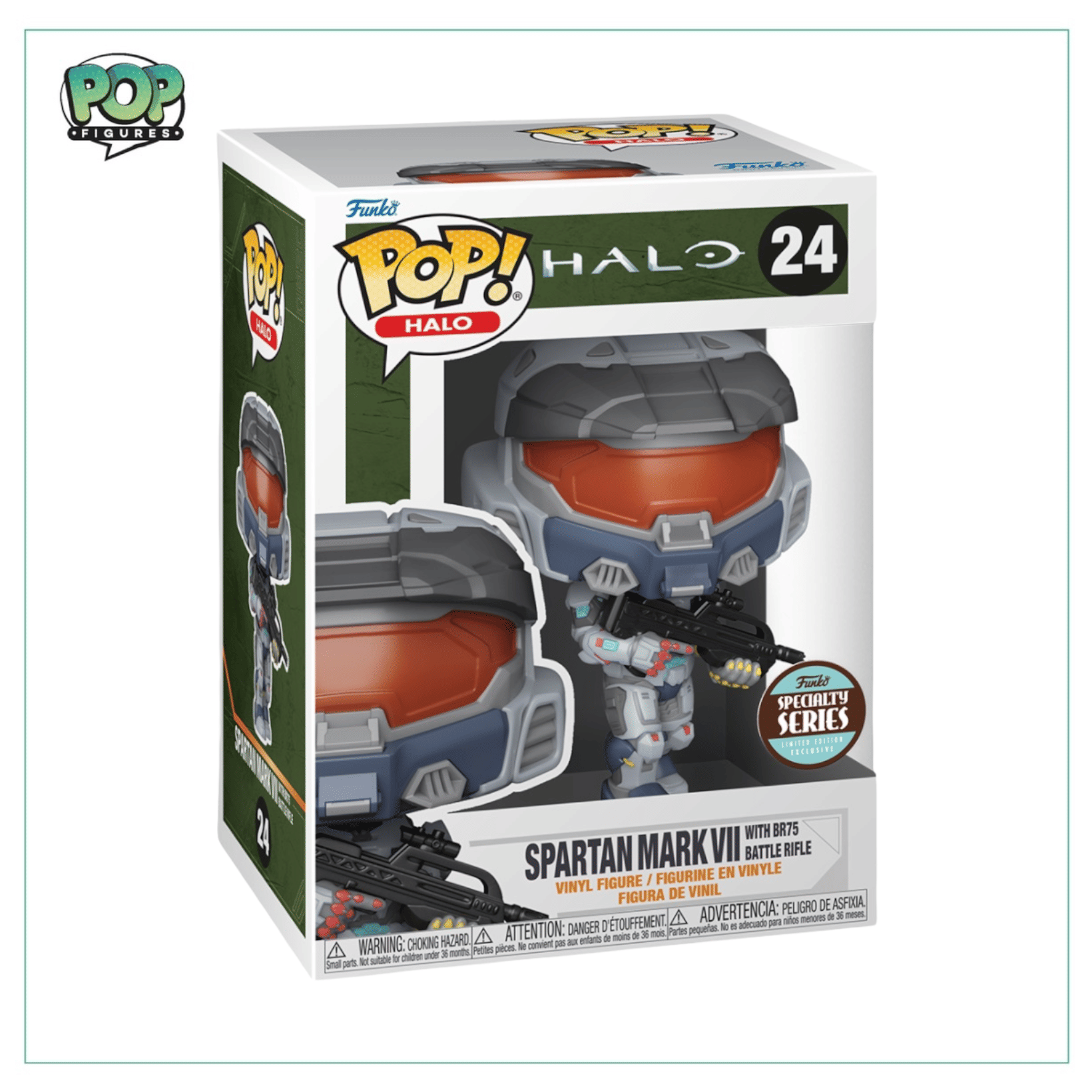 Funko Pop! Spartan Mark VII w/weapon #24 Funko Pop! Halo Infinite - Specialty Series