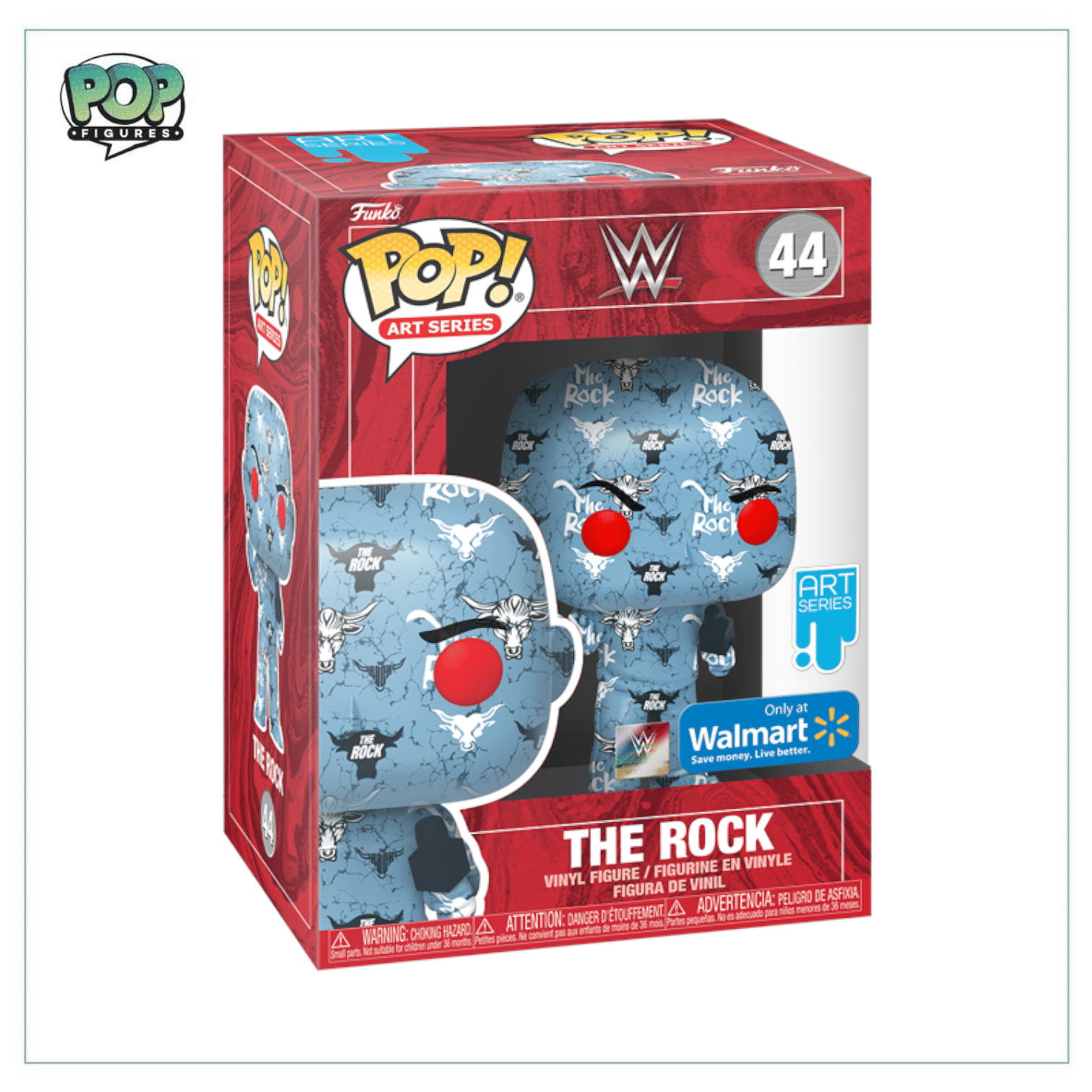 Funko Pop! The Rock #44 (Artist Series) Funko Pop! - WWE - Walmart Exclusive