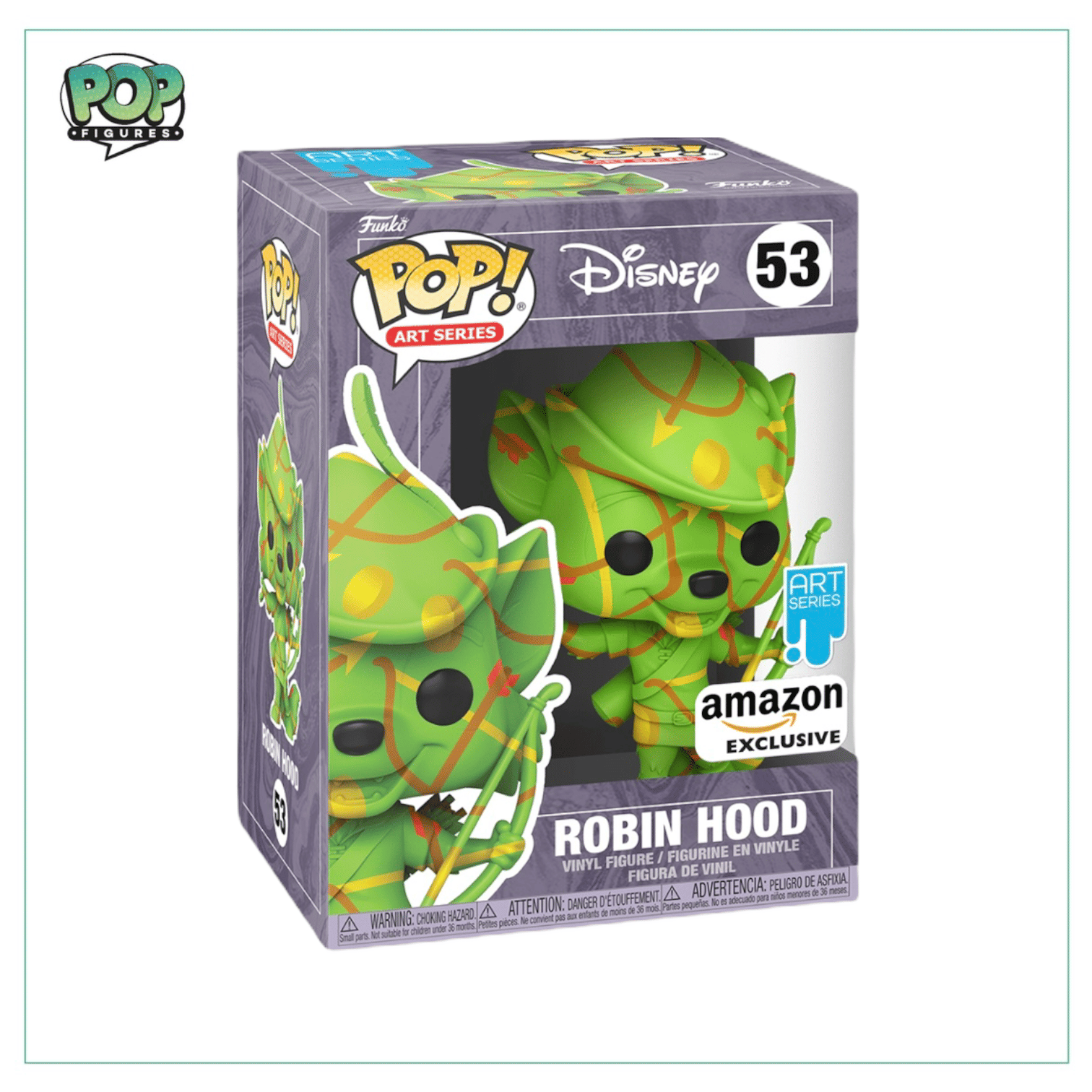 Funko Pop! Robin Hood (Art Series) #53 Funko Pop! Disney, Amazon Exclusive