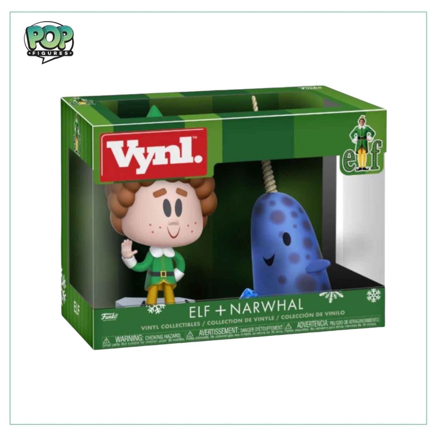 Pop Figures | Funko | Pop Funko | Funko Pop Elf & Narwhal 2 Pack Vnyl. - Elf