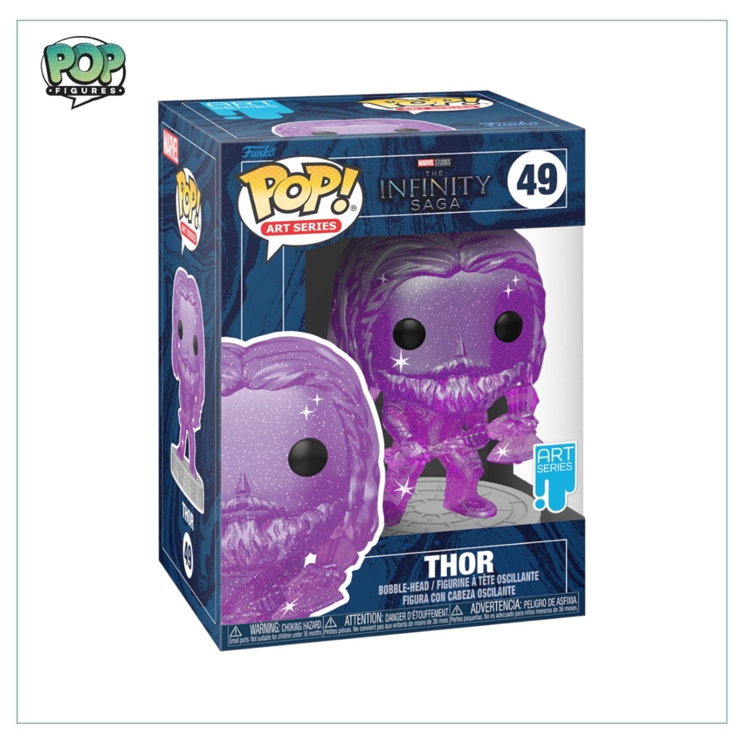 Funko Pop! Thor #49 (Art Series Sealed In Stack) Funko Pop! - Marvel: Infinity Saga