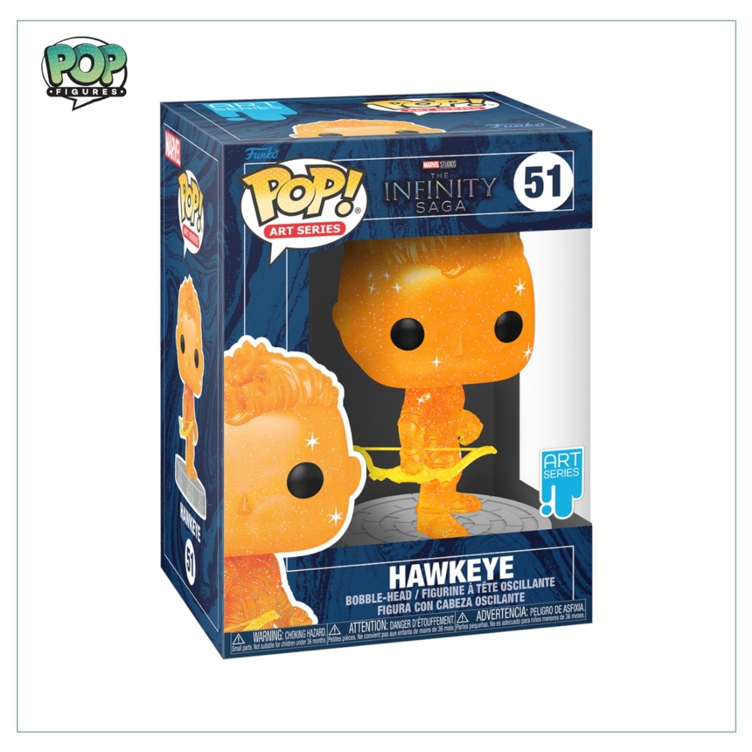 Funko Pop! Hawkeye #51 (Art Series Sealed In Stack) Funko Pop! - Marvel: Infinity Saga