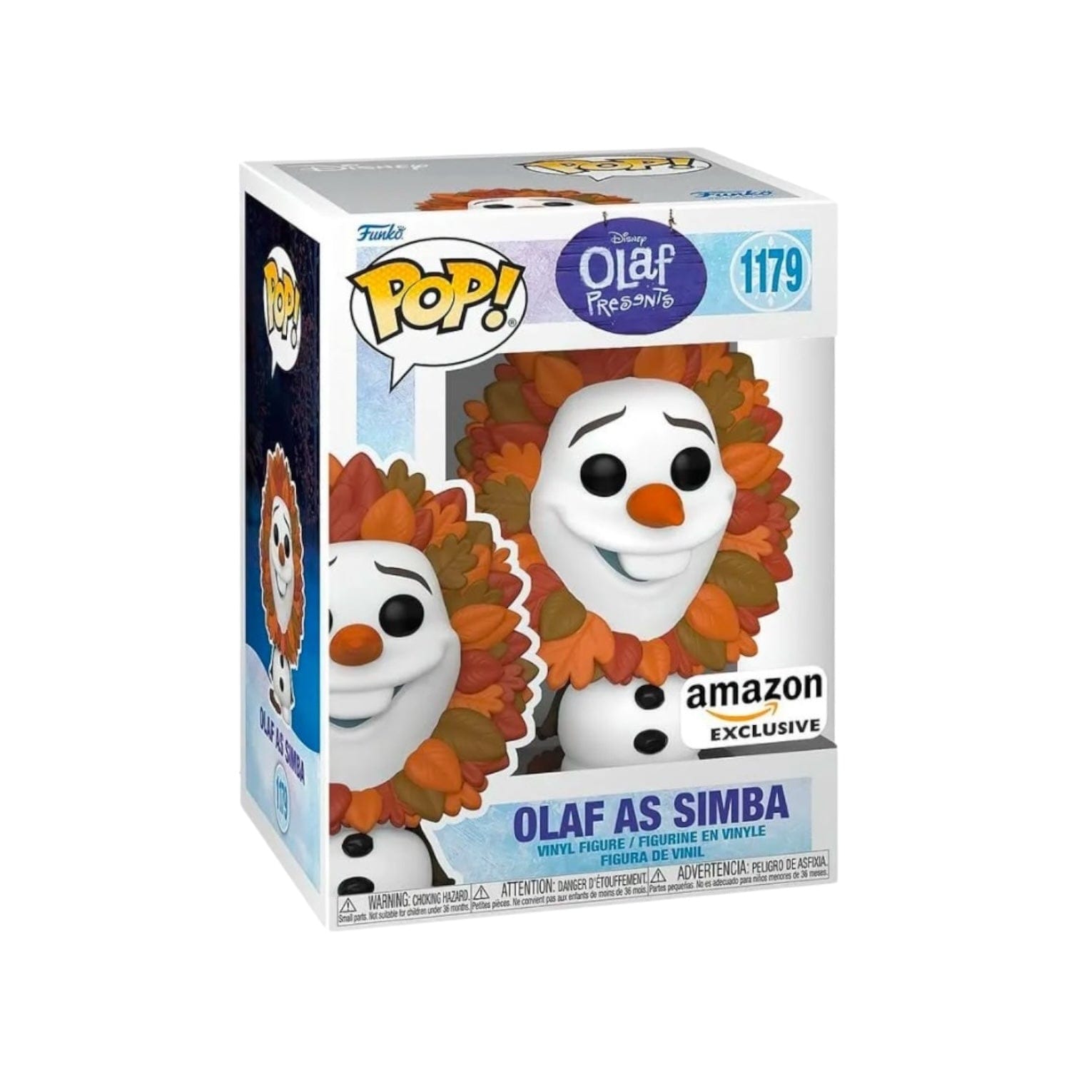 Funko Pop! Olaf as Simba #1179 Funko Pop! Frozen - Amazon Exclusive