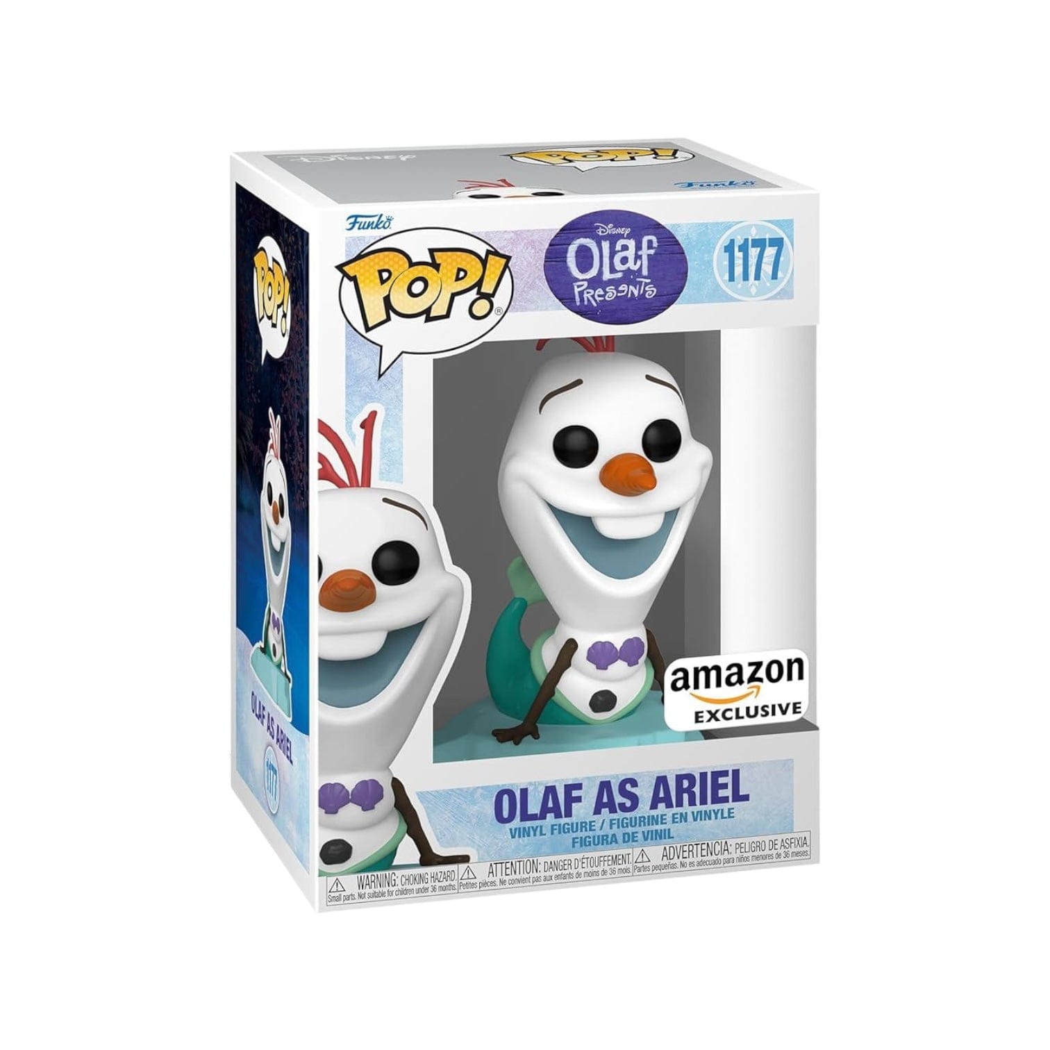 Funko Pop! Olaf as Ariel Funko Pop! #1177 Frozen - Amazon Exclusive