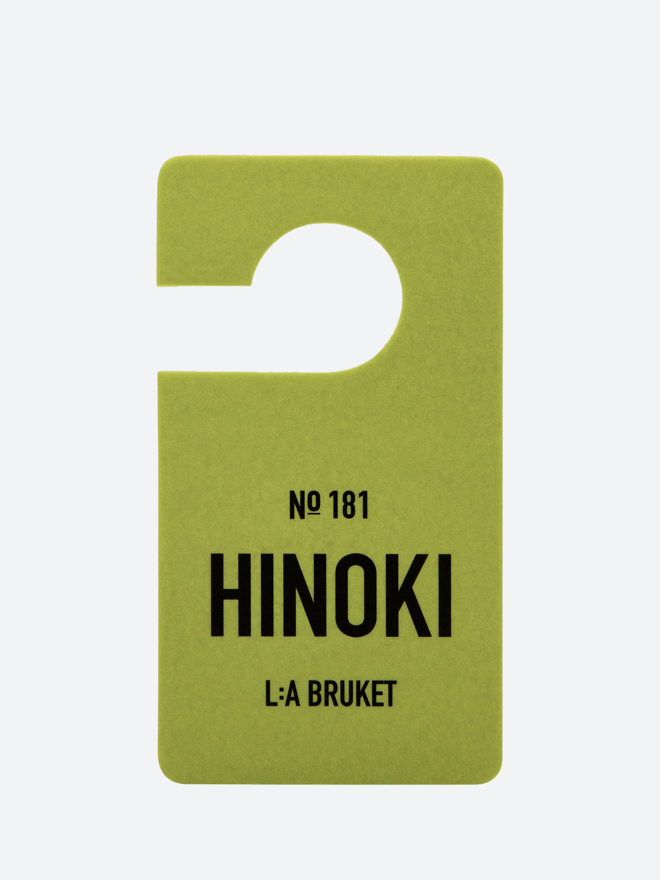 L:A Bruket 181 Hinoki Fragrance Tag