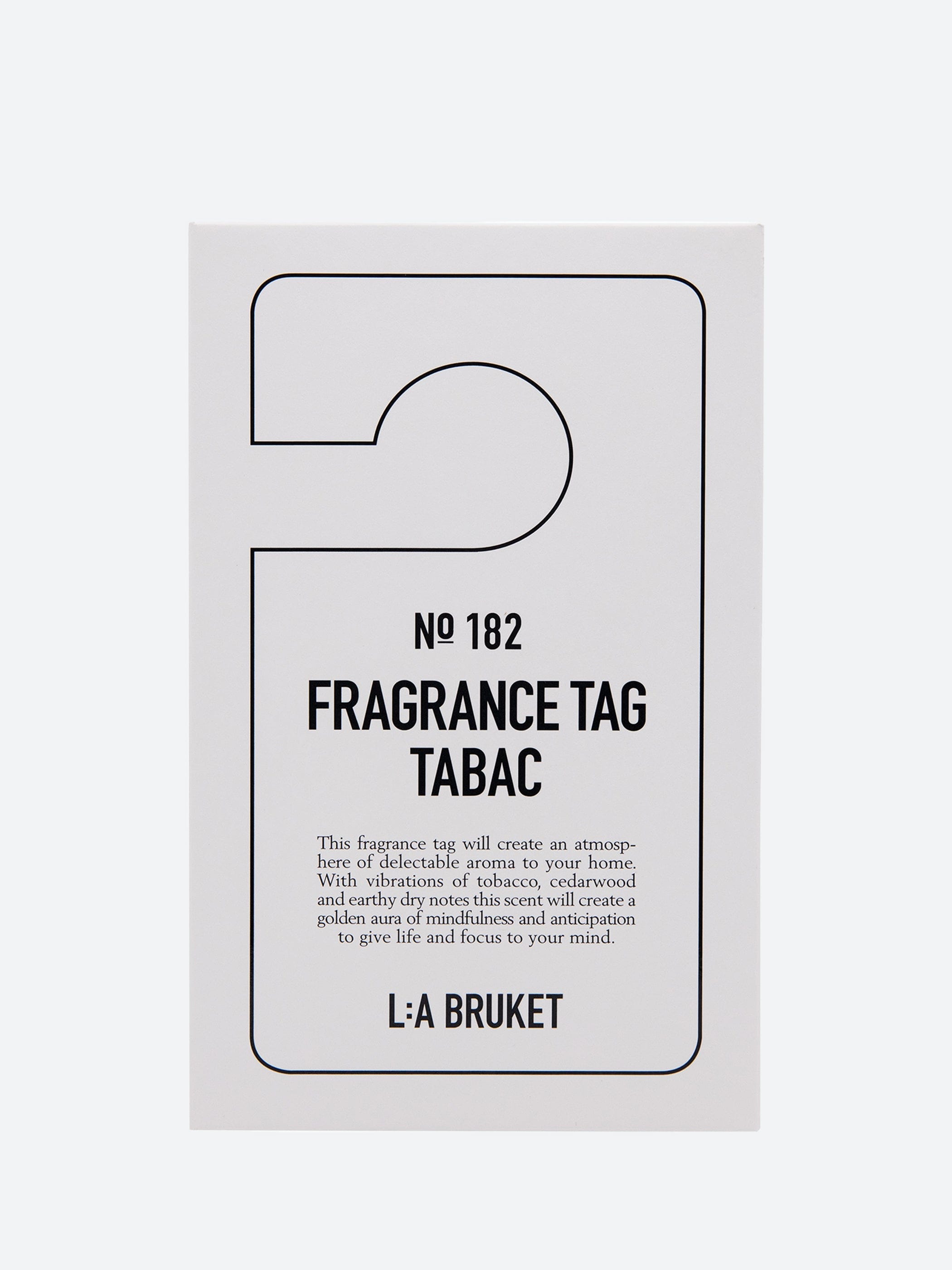 L:A Bruket 182 Tabac Fragrance Tag