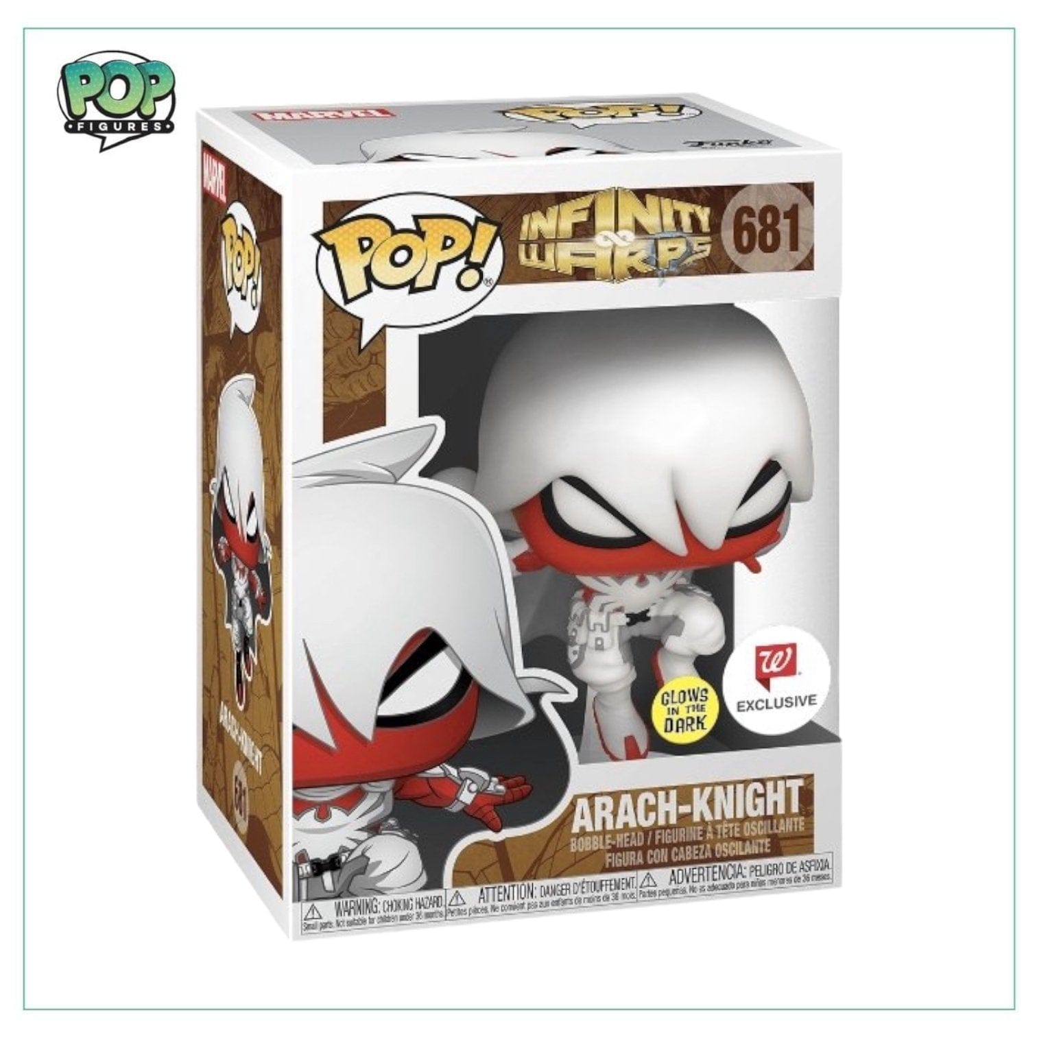 Funko Pop! Arach - Knight (Glow in the Dark) #681 Funko Pop! Infinity Warps - Walgreens Exclusive