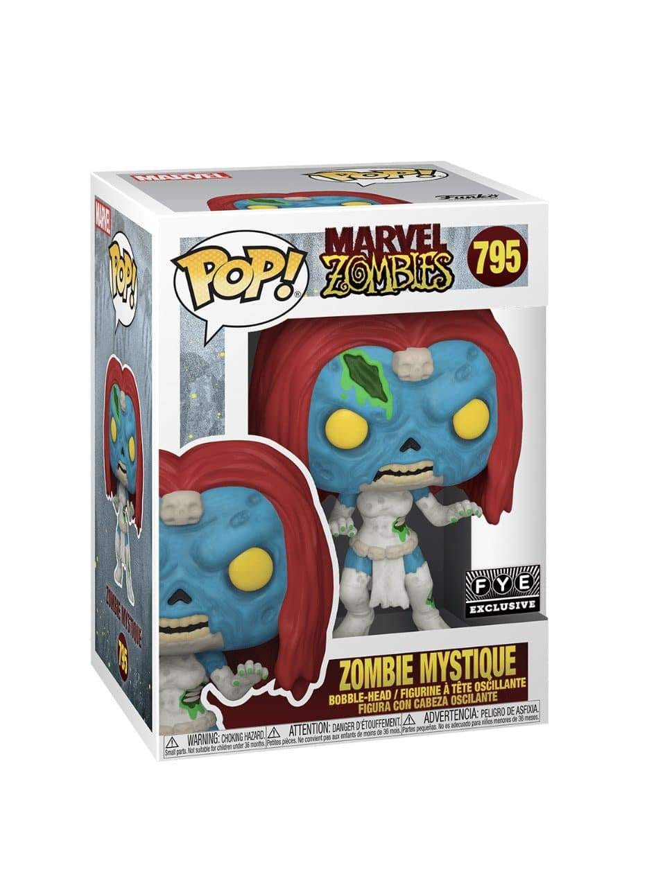 Funko Pop! Zombie Mystique #795 Funko Pop! Marvel Zombies, FYE Exclusives