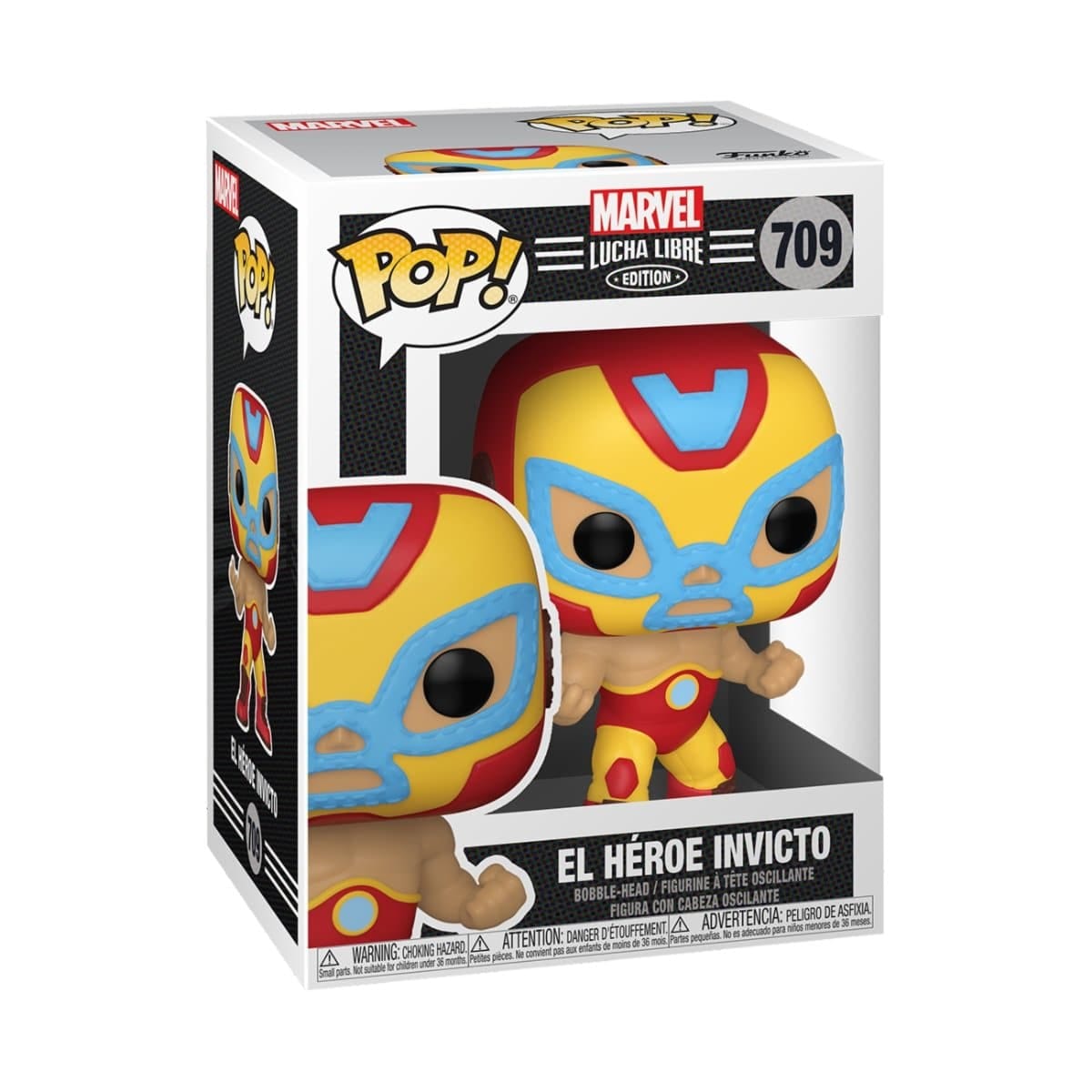 Funko Pop! El Heroe Invicto (Iron Man) #709 Funko Pop! Marvel Lucha Libre