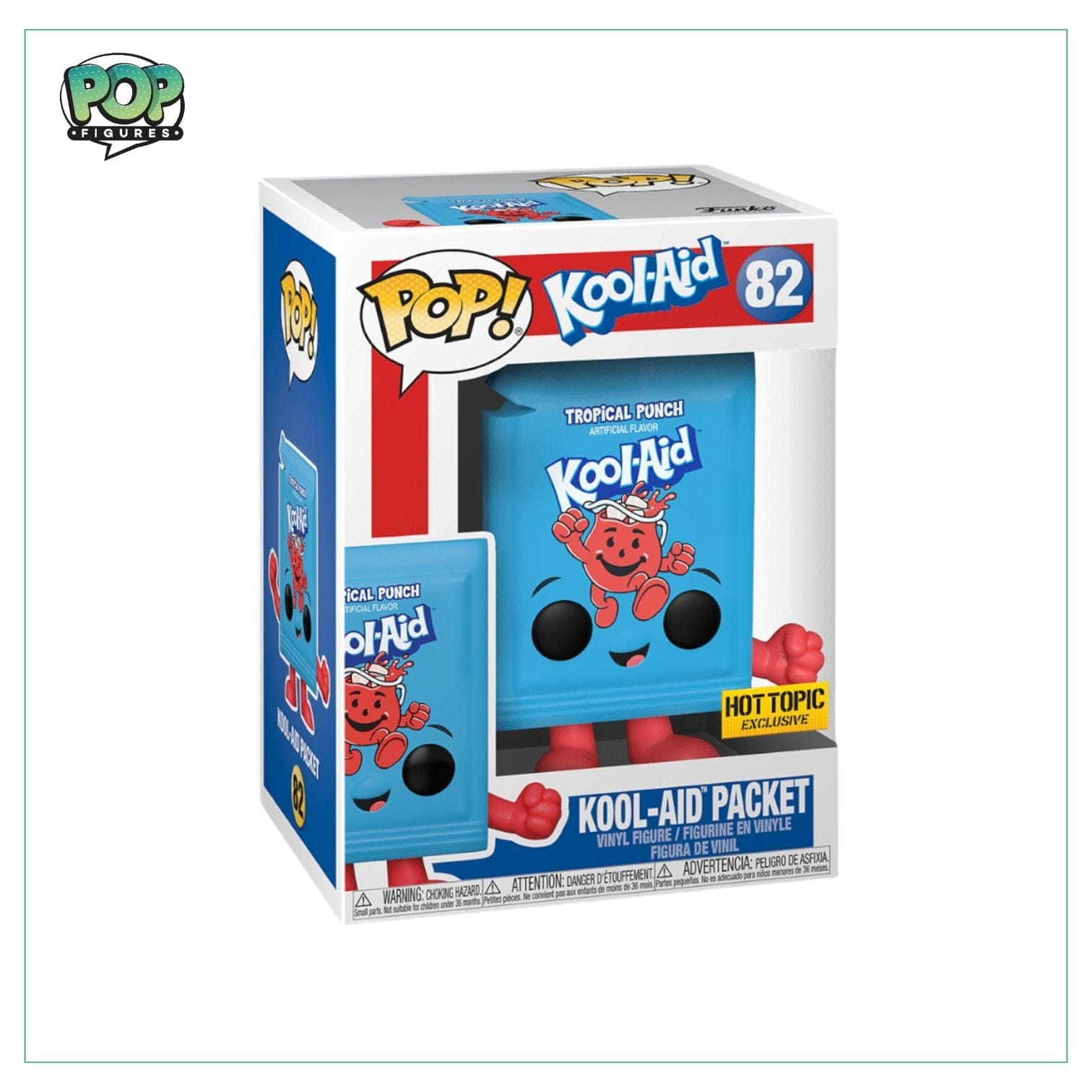 Funko Pop! Kook - Aid Packet (Tropical Punch) #82 Funko Pop! lol - Aid Hot Topic Exclusive