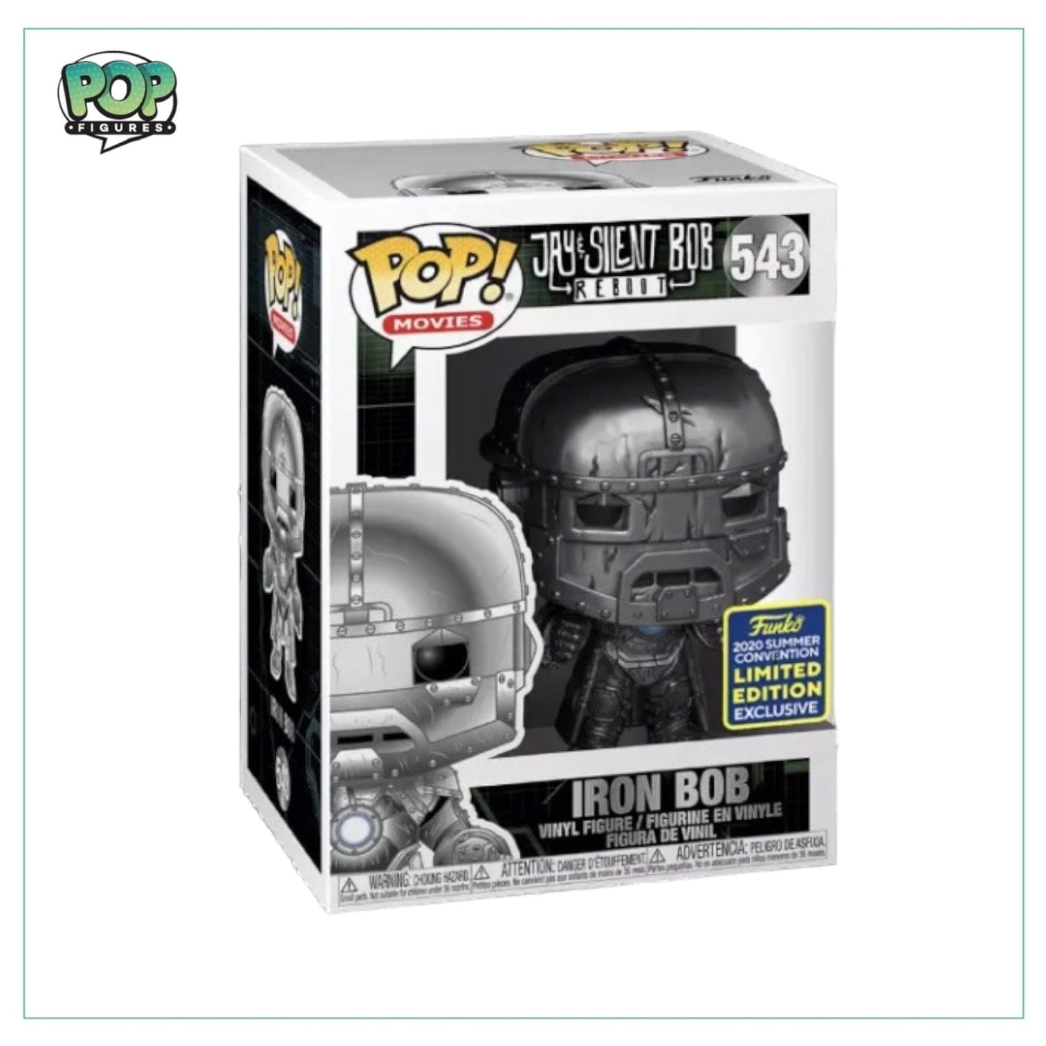 Funko Pop! Iron Bob #543 Funko Pop! Jay and Silent Bob ReBoot 2020 SDCC Shared Exclusive