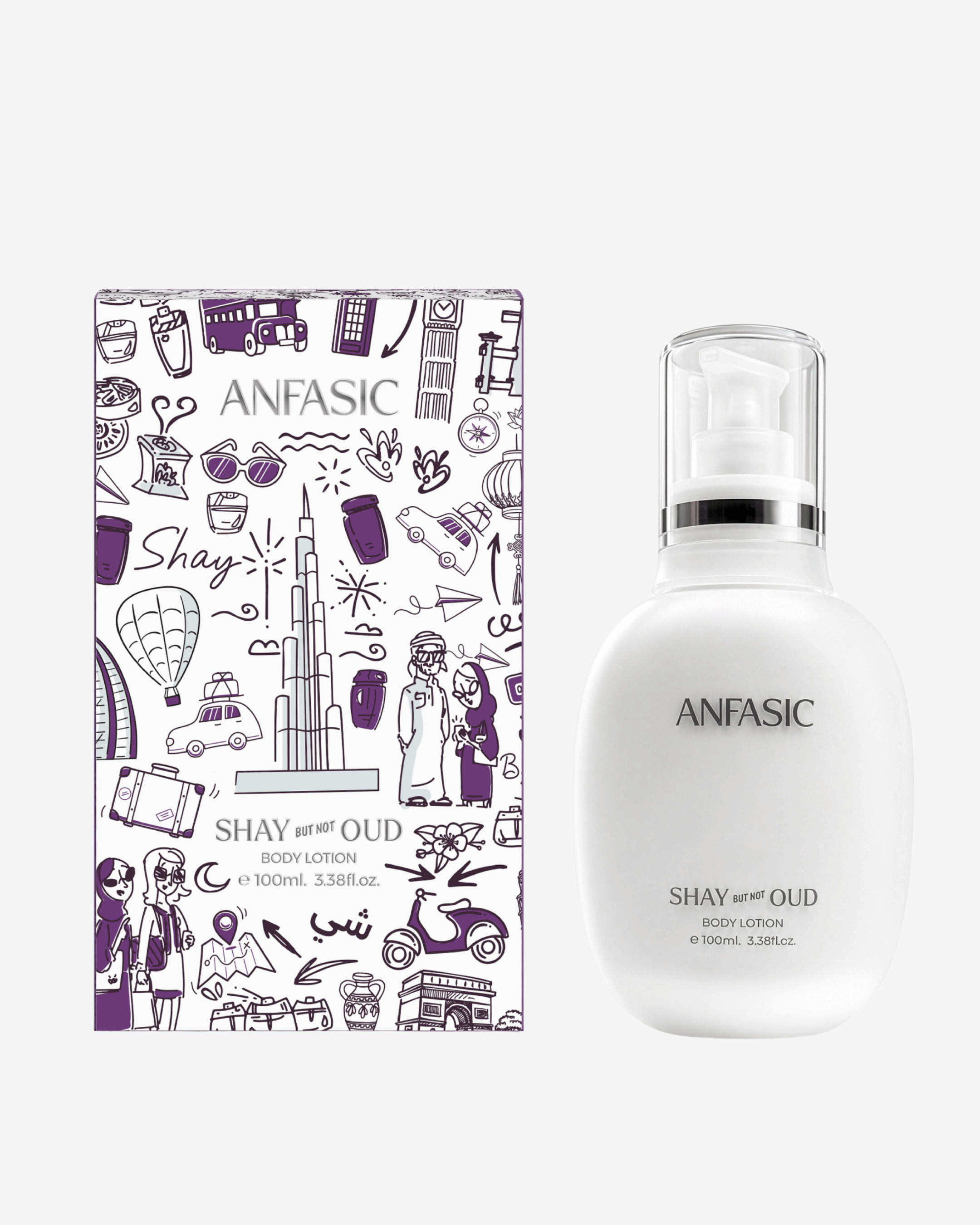 Anfasic Dokhoon Shay But Not Oud Body Lotion 100 ml