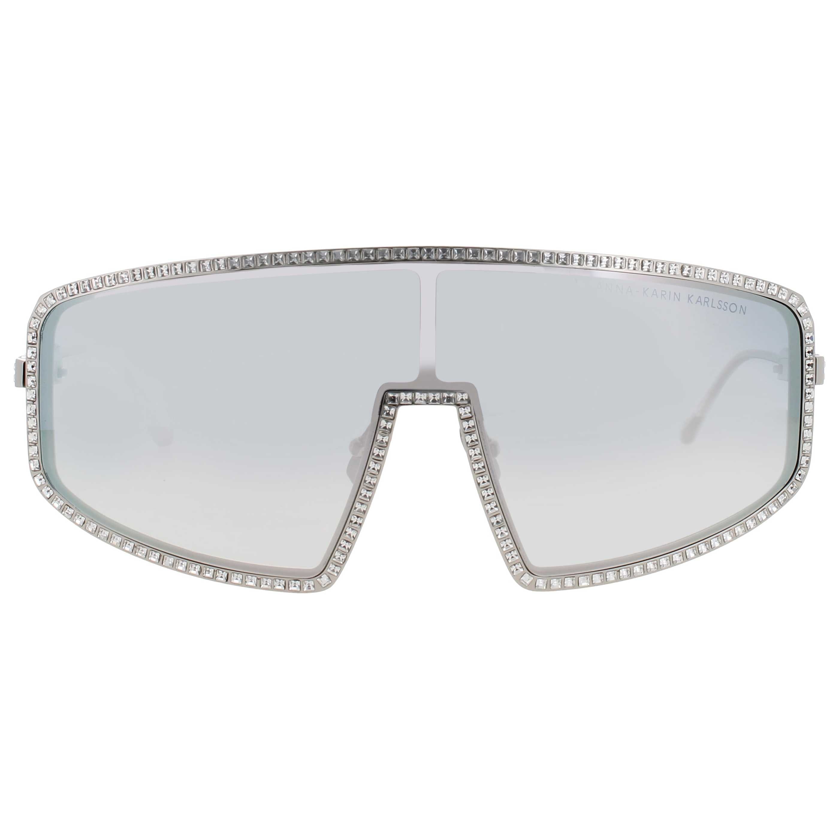 Anna - Karin Karlsson Women's Sunglasses AKK - SHADY - LUV - 2 - 0 - WHITE - GOLD - BLUSH - MIRROR