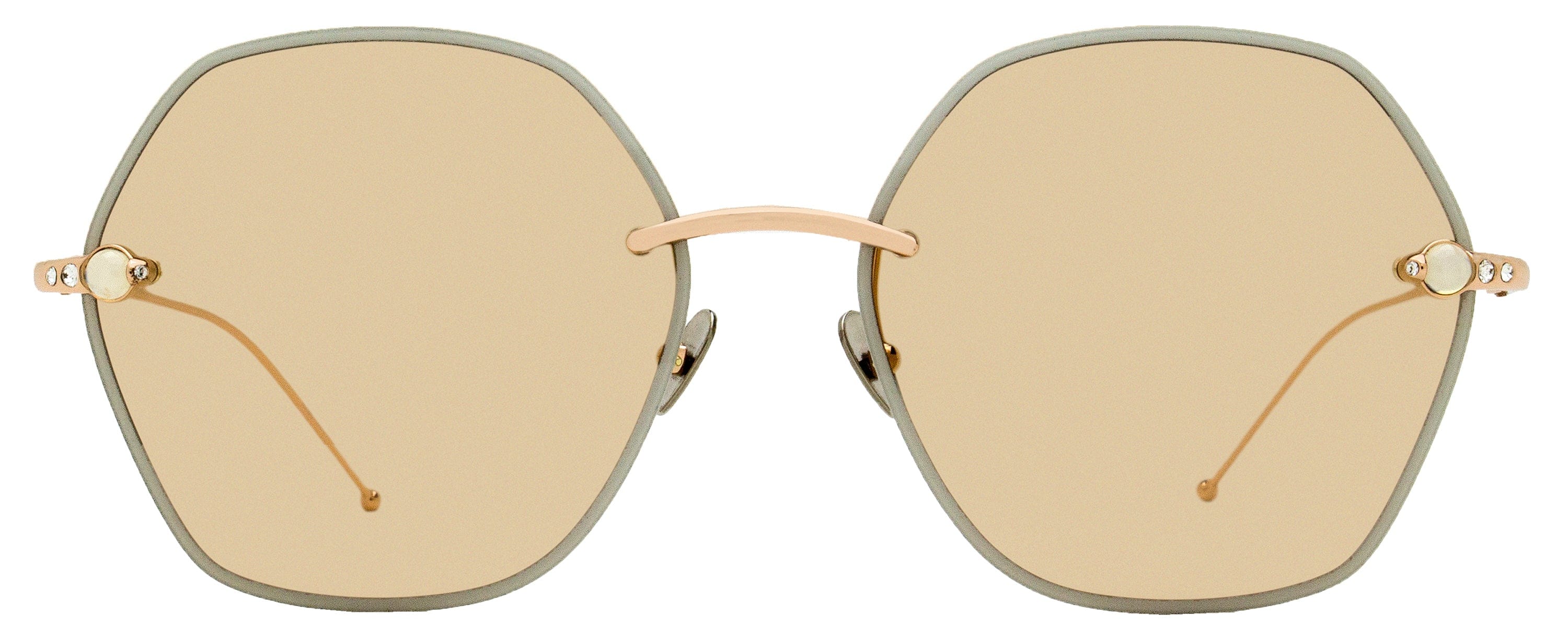 Pomellato Cabochon Sunglasses PM0091S 003 Gold 61 mm