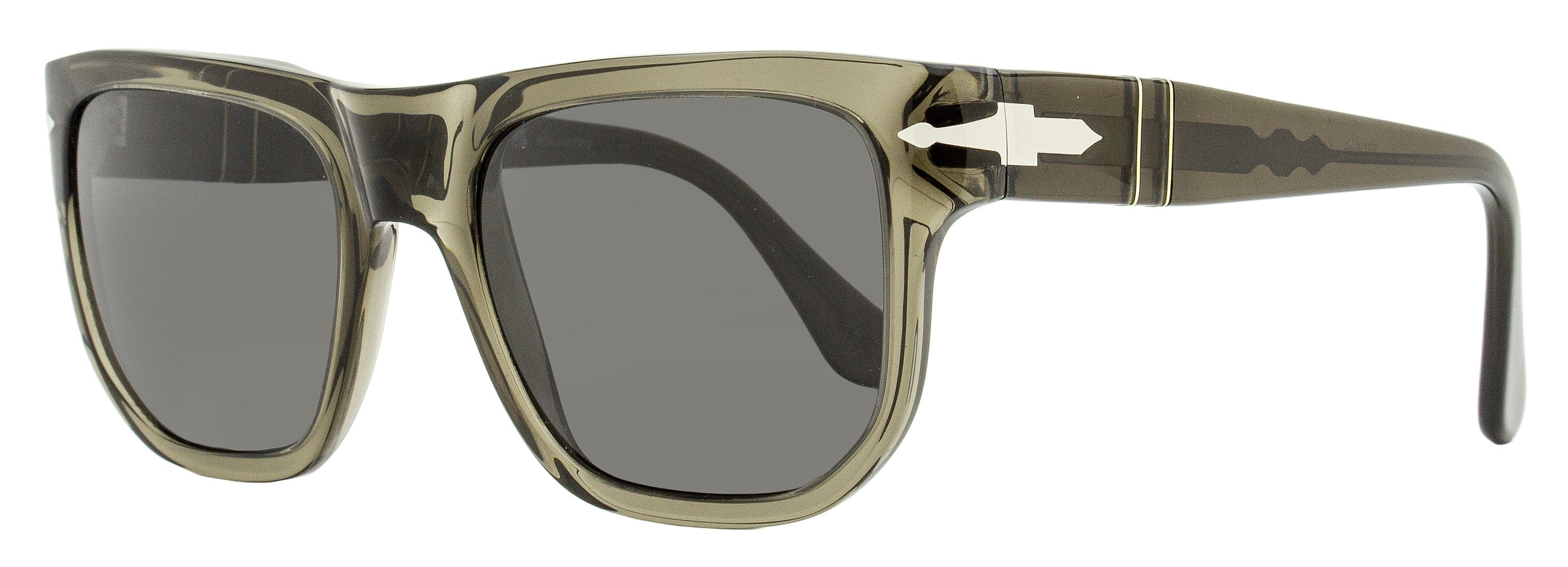 Persol Square Sunglasses PO3306S 110348 Opal Smoke 52 mm
