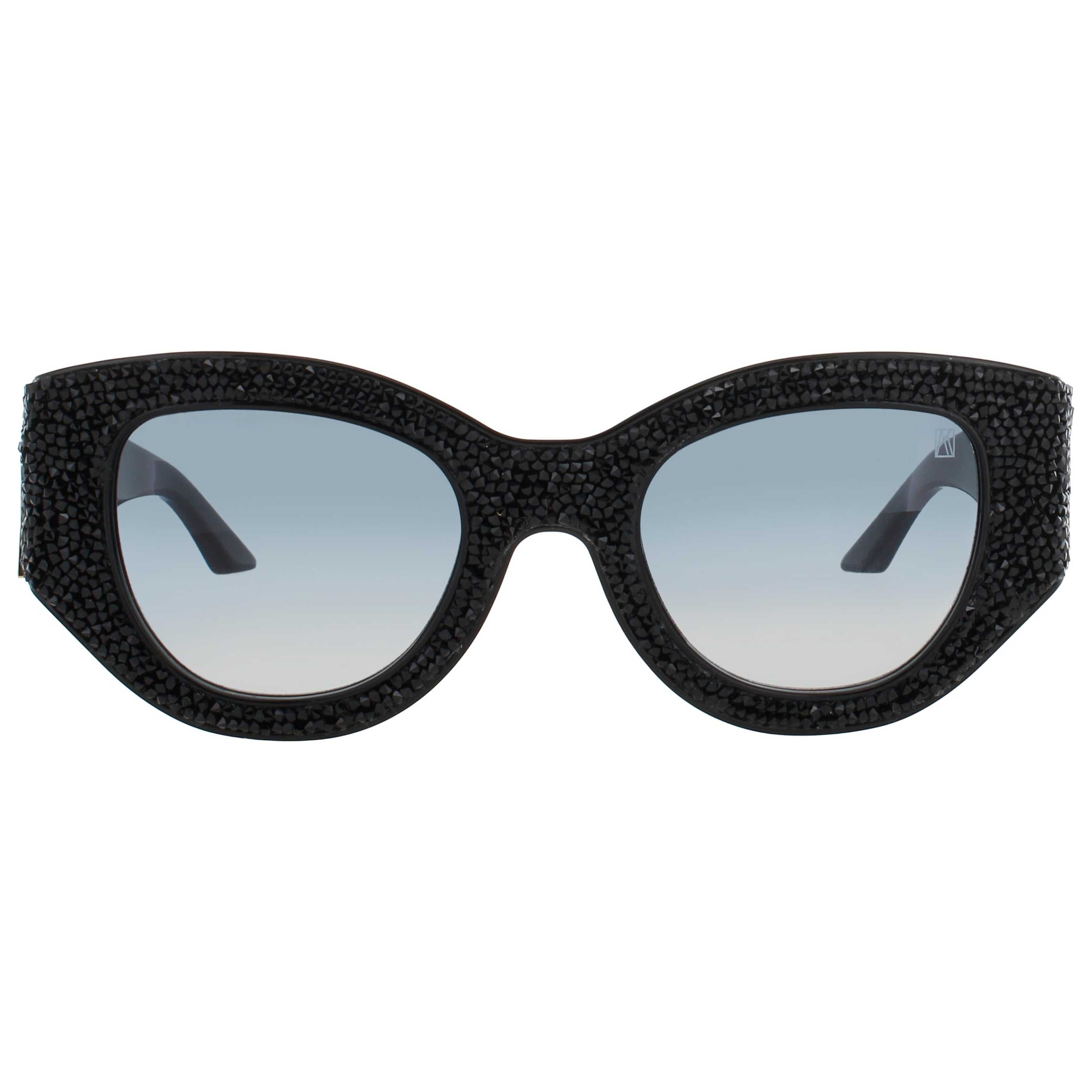 Anna - Karin Karlsson Women's Sunglasses AKK - LUCKY - GOES - TO - VEGAS - BLACK - CRYSTAL