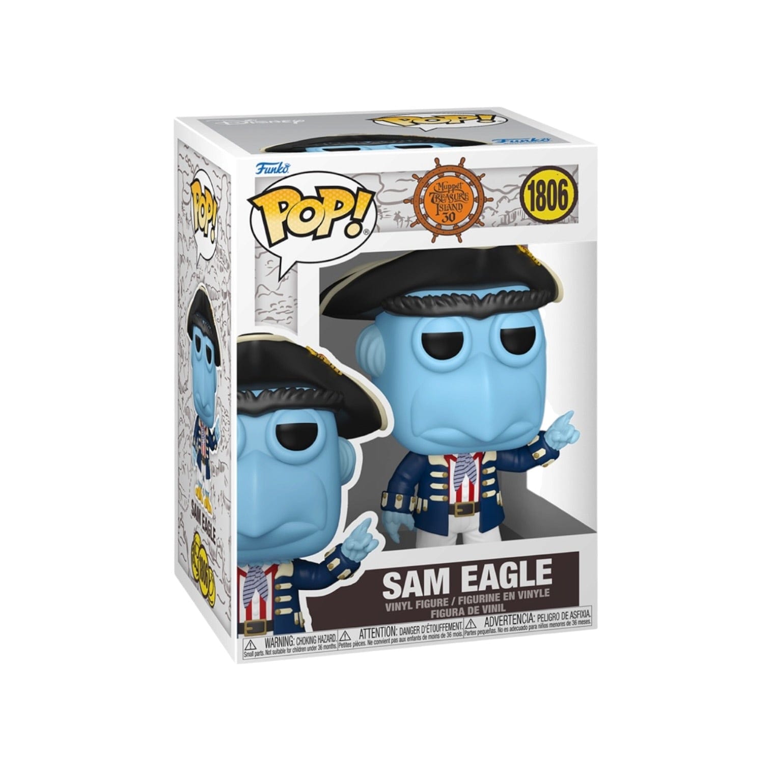 Funko Pop! Sam Eagle #1806 Funko Pop! - Muppet Treasure Island - PREORDER