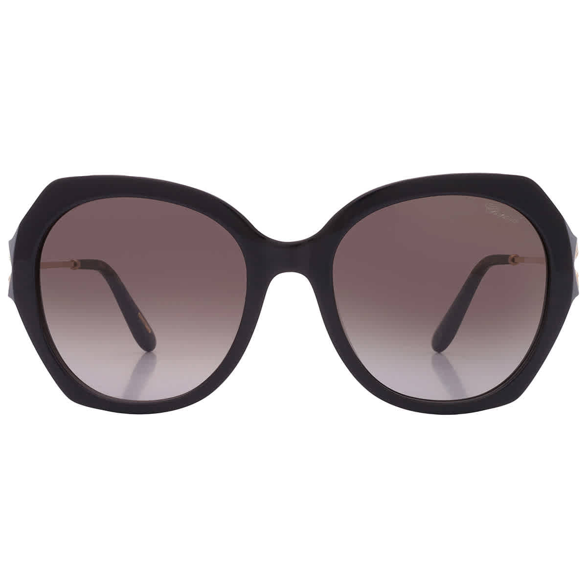 BUTTERFLY Chopard Grey Gradient Butterfly Ladies Sunglasses SCH354S 700K 54