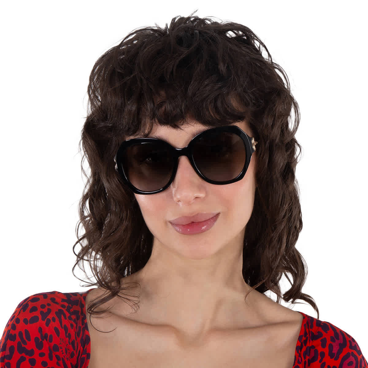BUTTERFLY Chopard Grey Gradient Butterfly Ladies Sunglasses SCH354S 700K 54