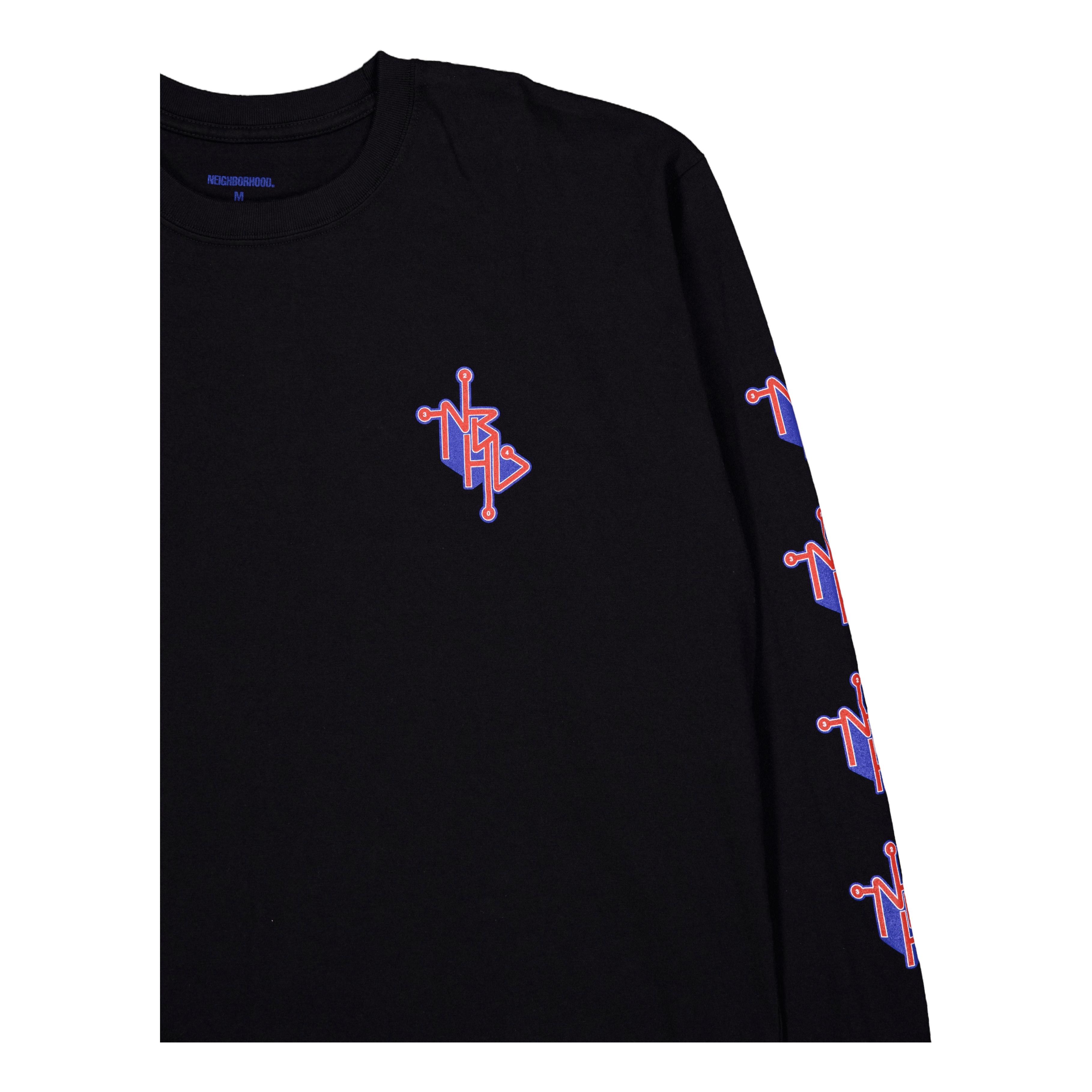 Neighborhood Nh . T-Shirt Ls - 12 Black