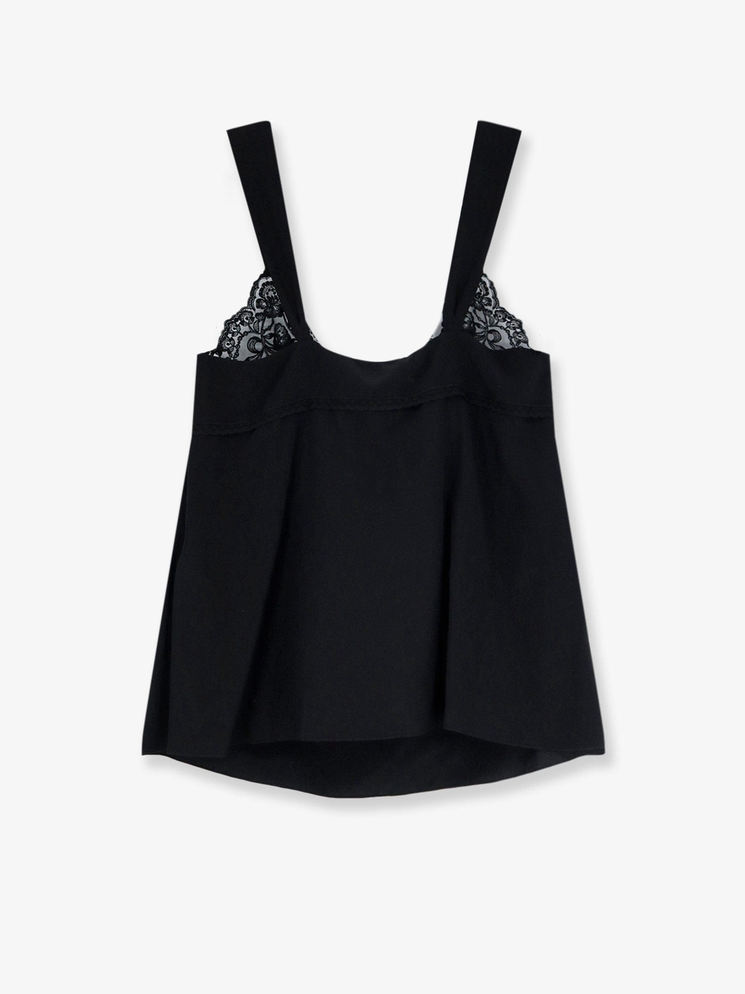 Chloe Silk top with lace profile