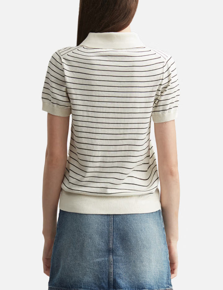 A.P.C. Fitted Striped Polo