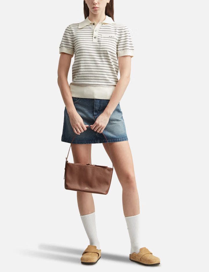 A.P.C. Fitted Striped Polo
