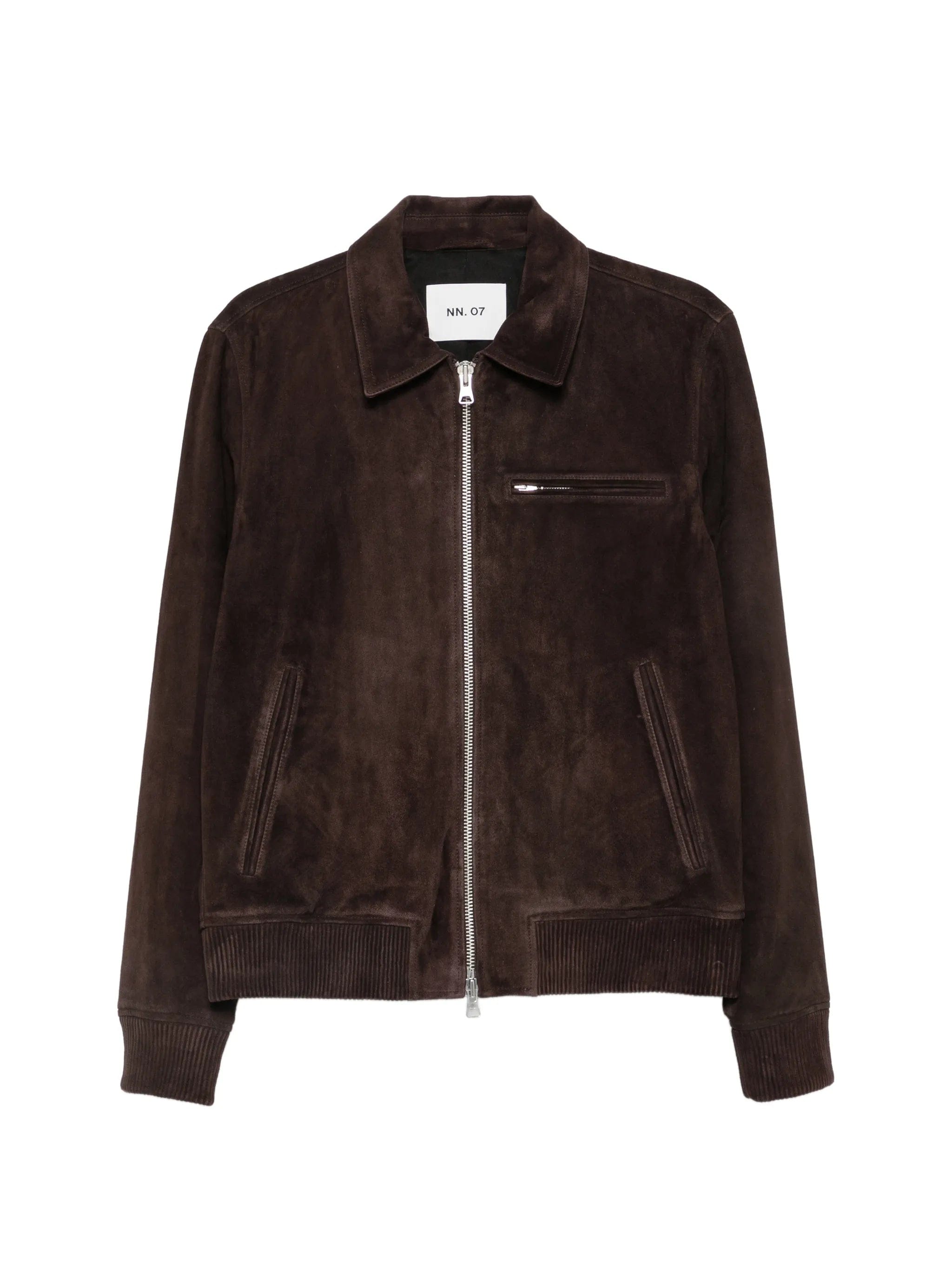 NN07 Owen zip - fastening leather jacket