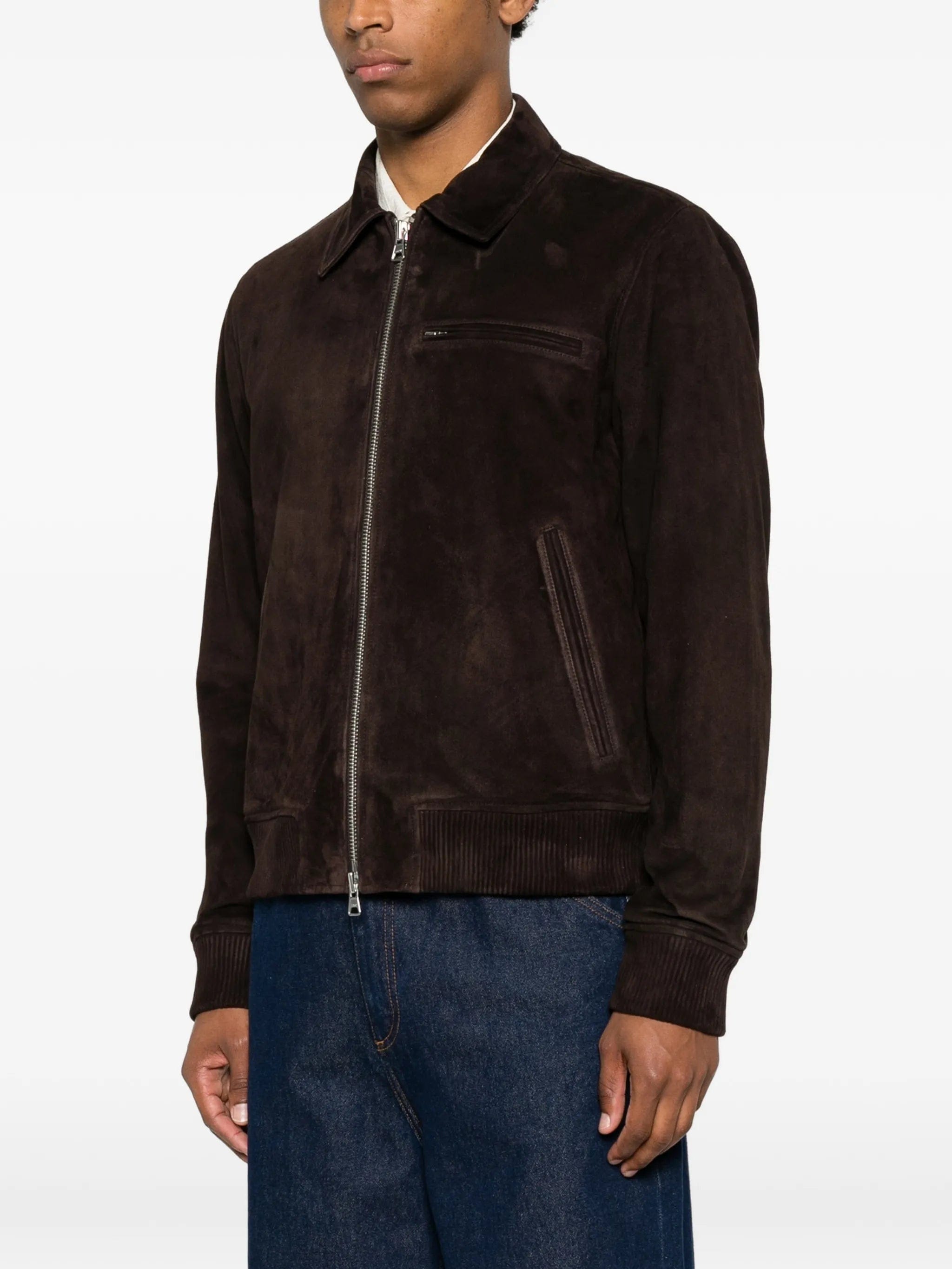 NN07 Owen zip - fastening leather jacket