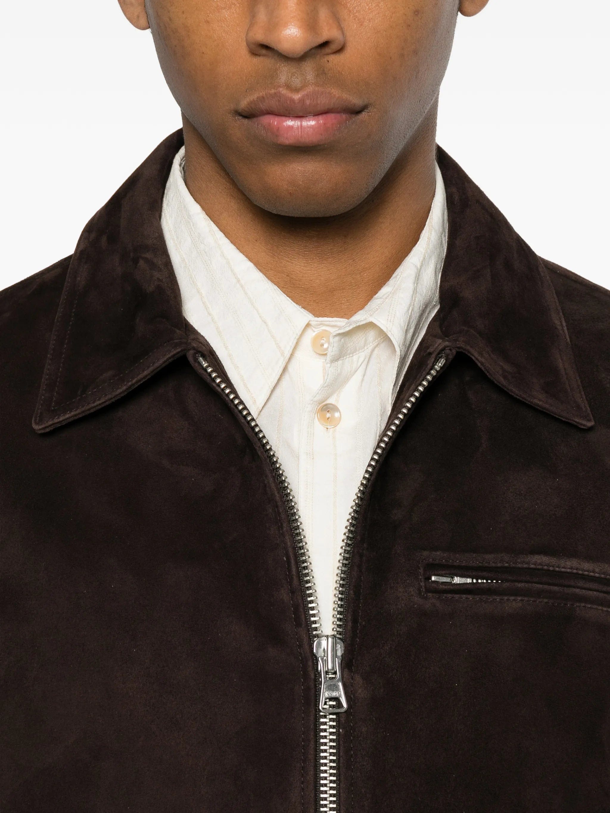 NN07 Owen zip - fastening leather jacket