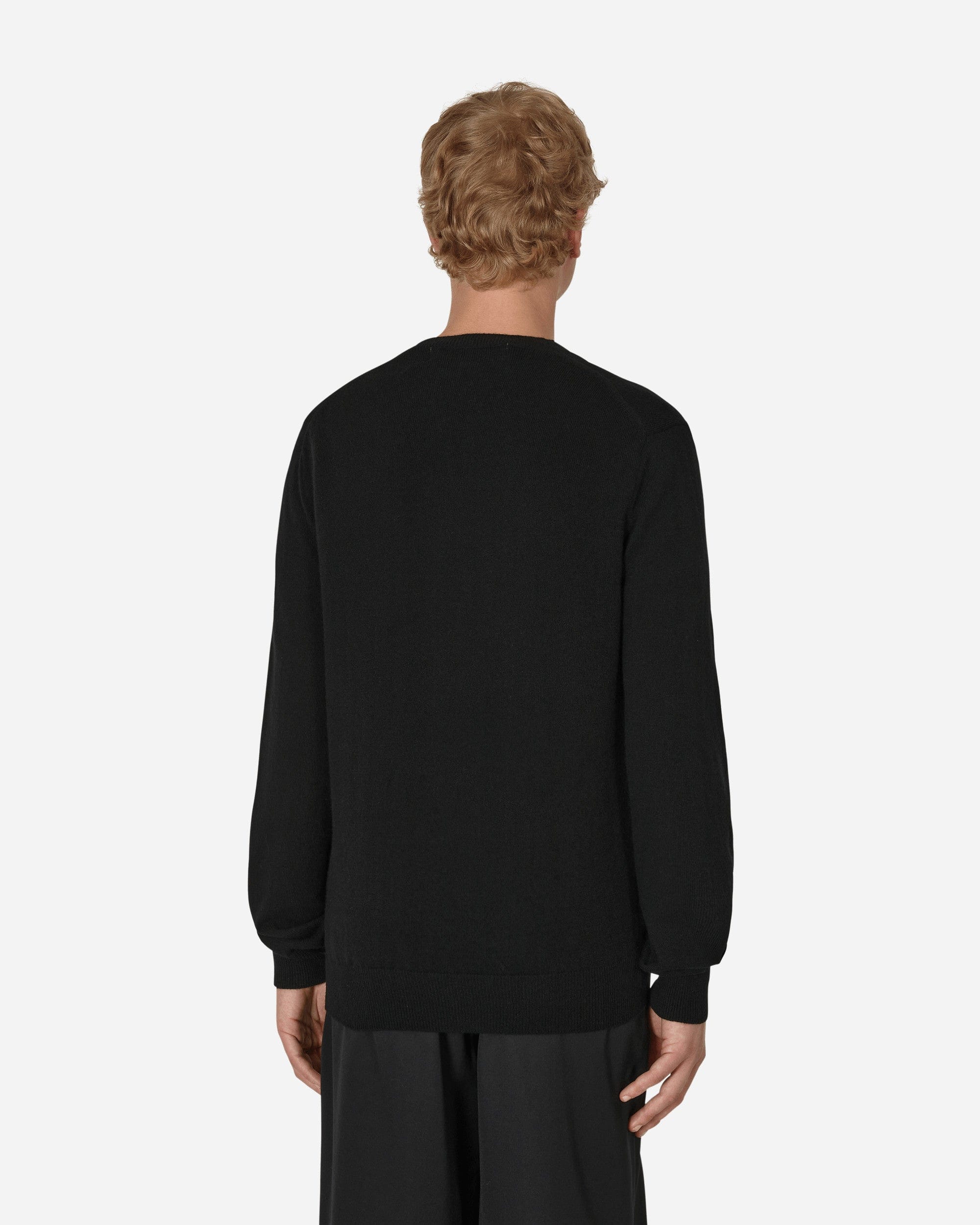 Comme des Garçons Play Heart V - Neck Sweater Black