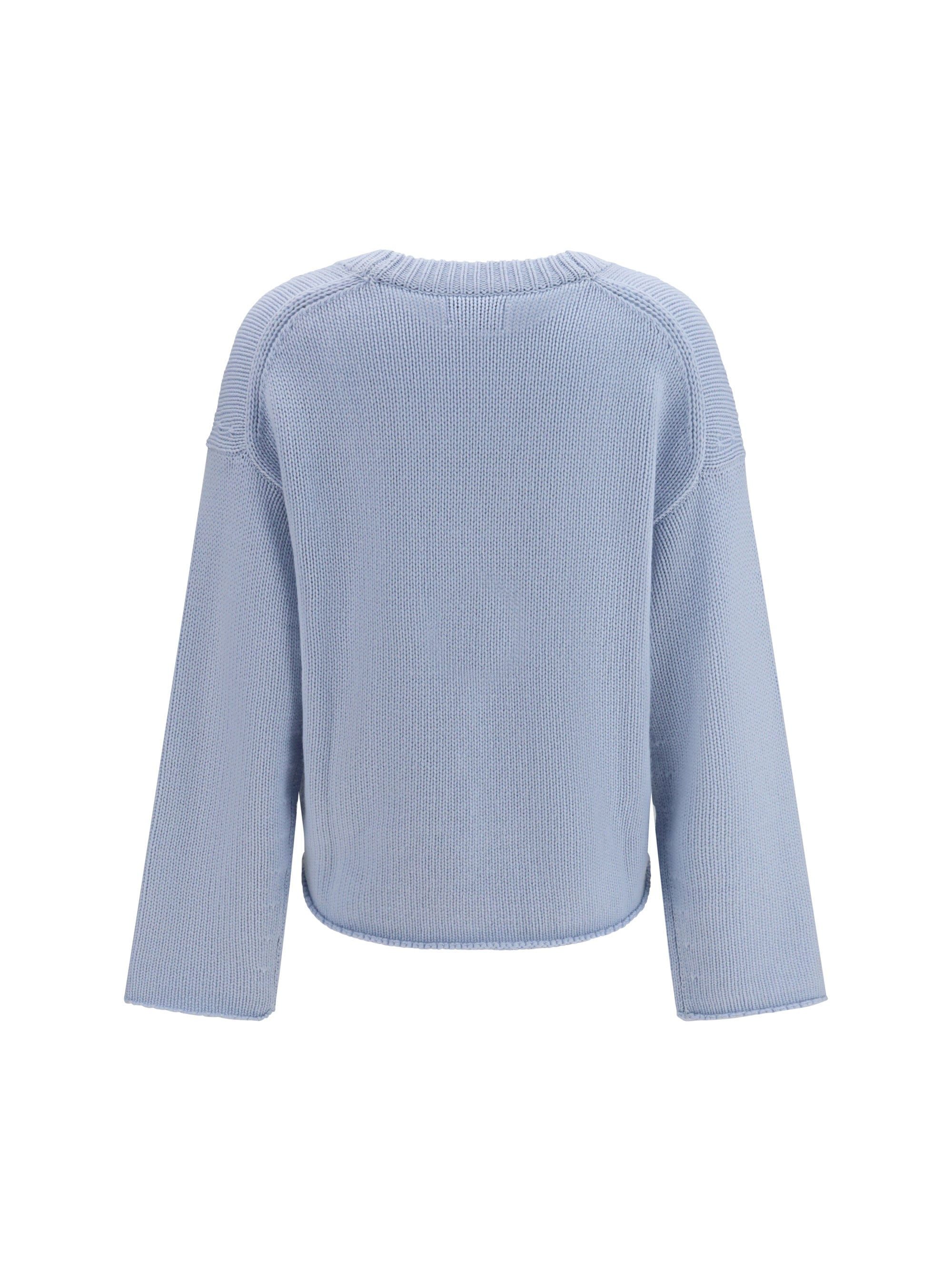 Loulou de Saison Cashmere U - Neck Sweater — Blue