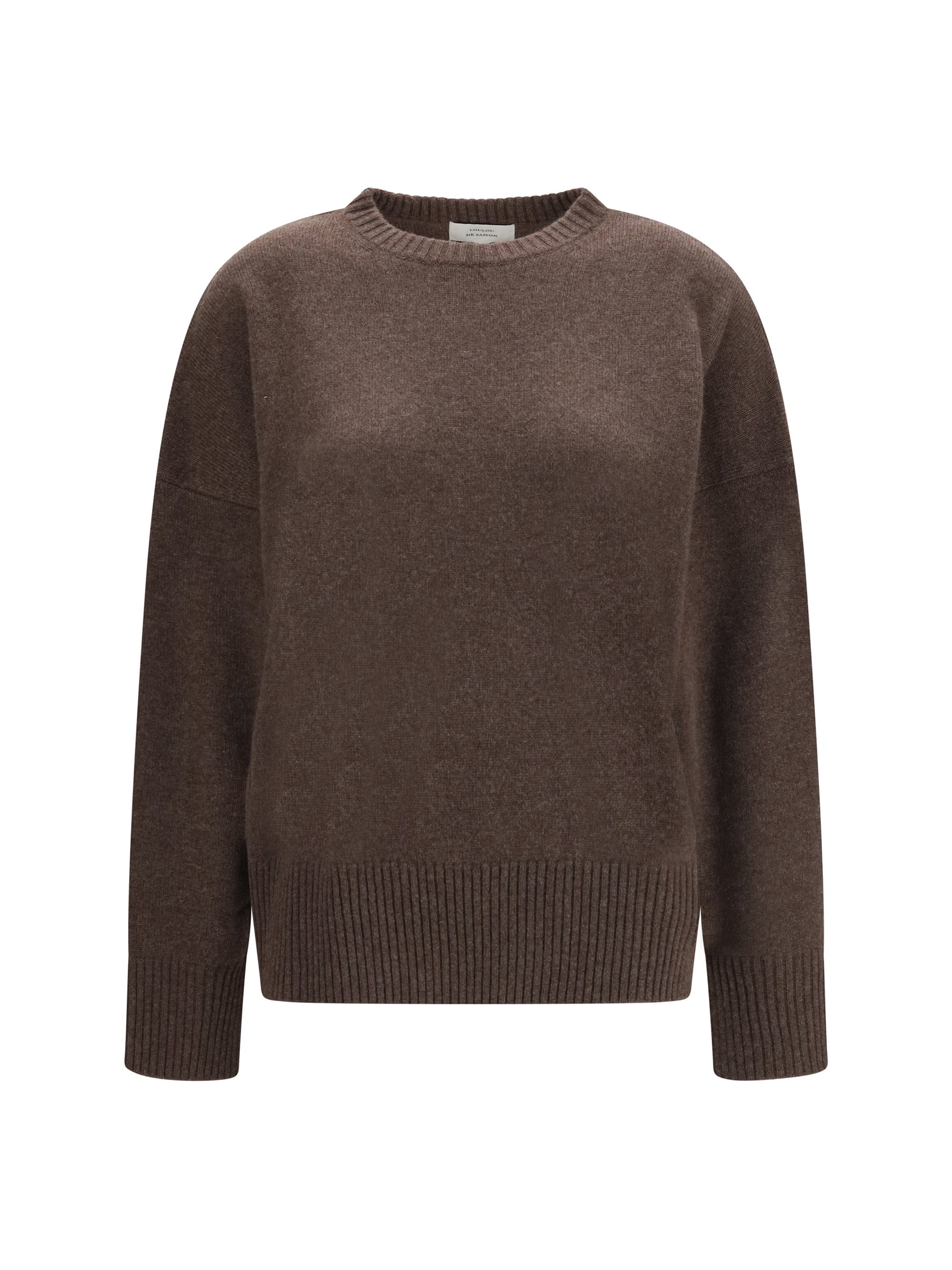 Loulou de Saison Pure Cashmere Sweater — Brown