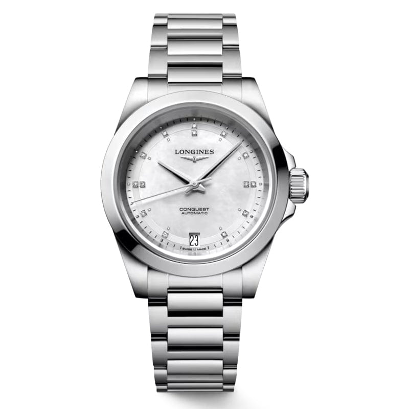 Longines Conquest Stainless Steel Watch on Bracelet 34 mm - L3.430.4.87.6