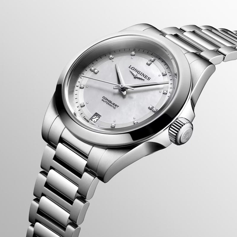 Longines Conquest Stainless Steel Watch on Bracelet 34 mm - L3.430.4.87.6