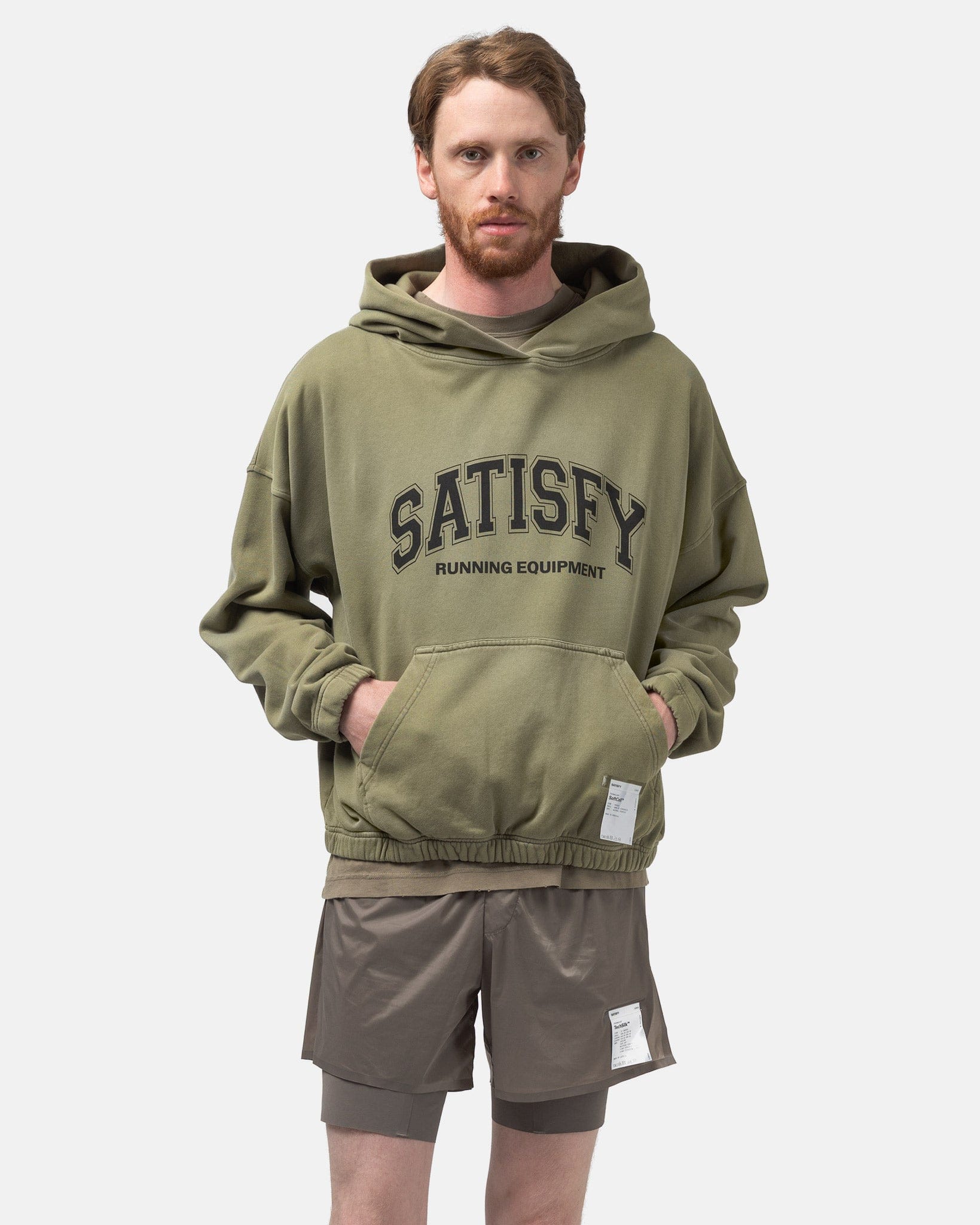 Satisfy SoftCell Hoodie Sun Bleached Military Olive