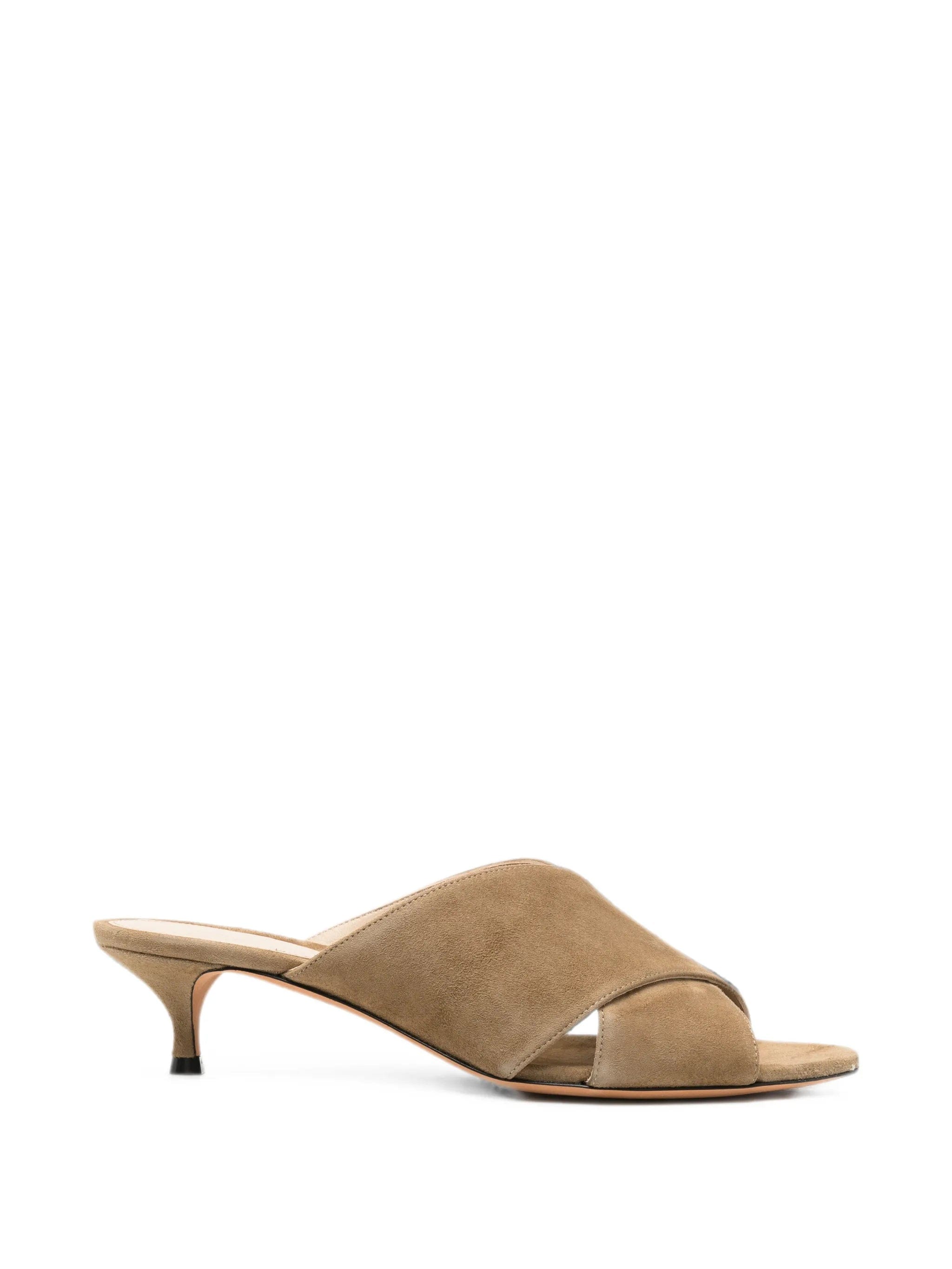 Le Monde Beryl Luca crossover suede sandals