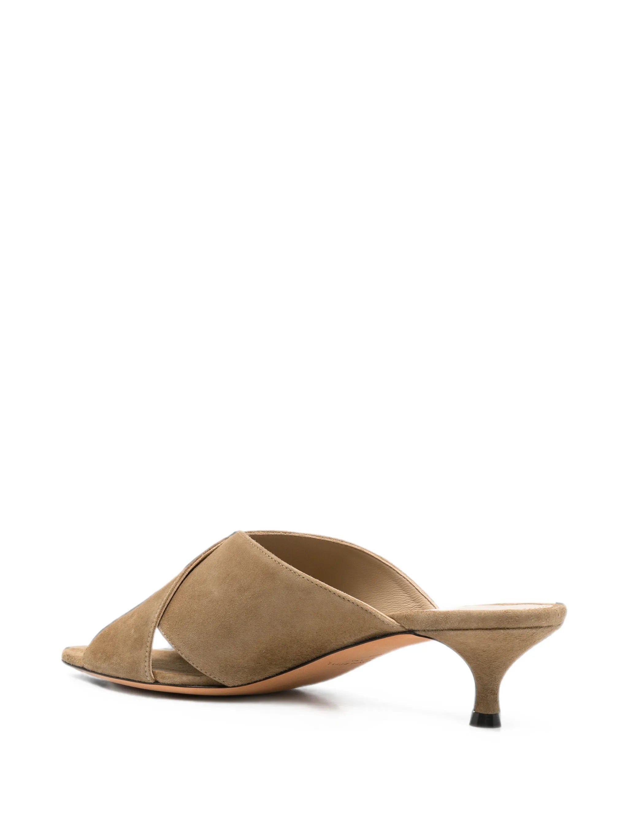 Le Monde Beryl Luca crossover suede sandals