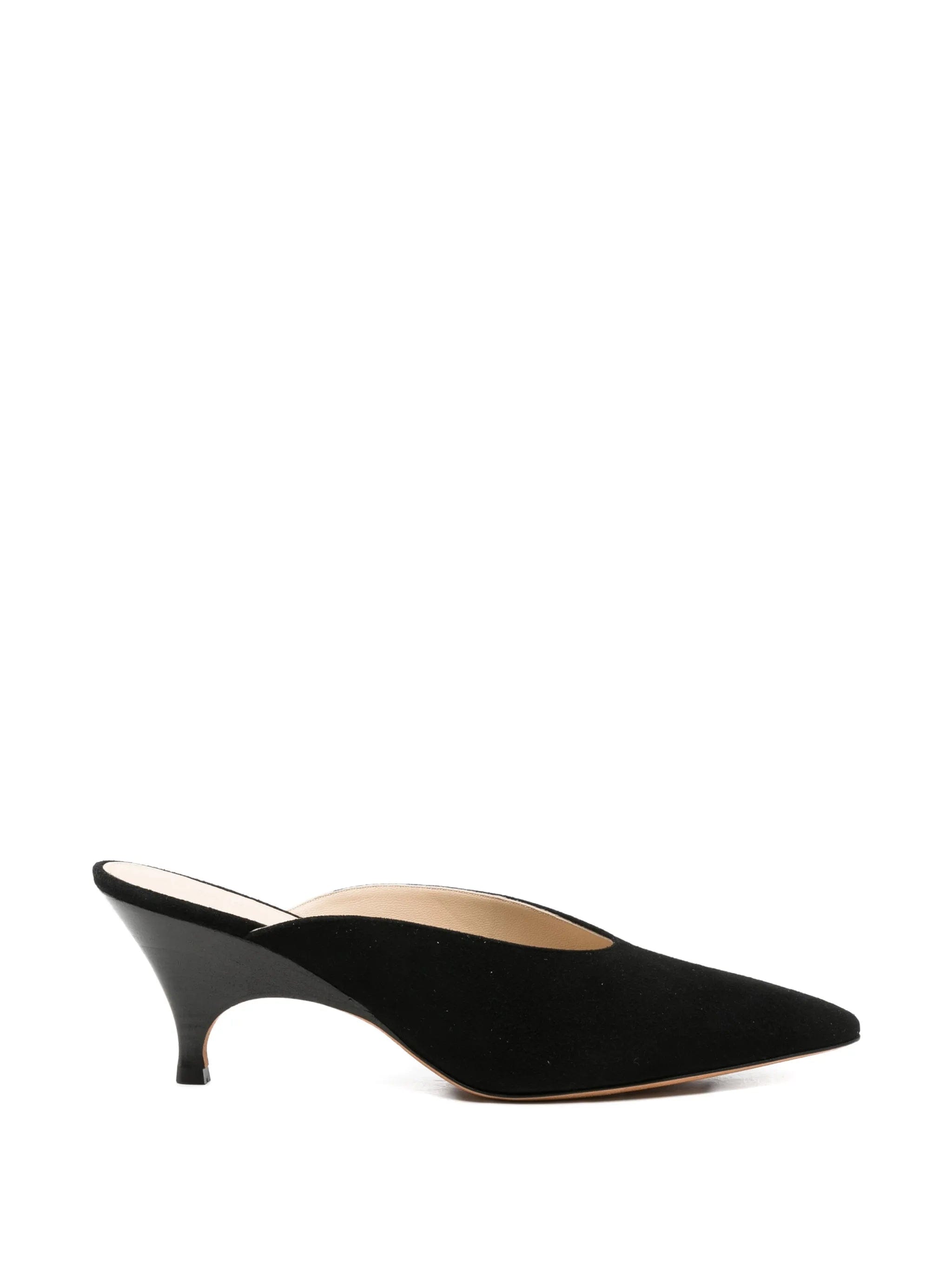 Le Monde Beryl Petra suede heeled mules