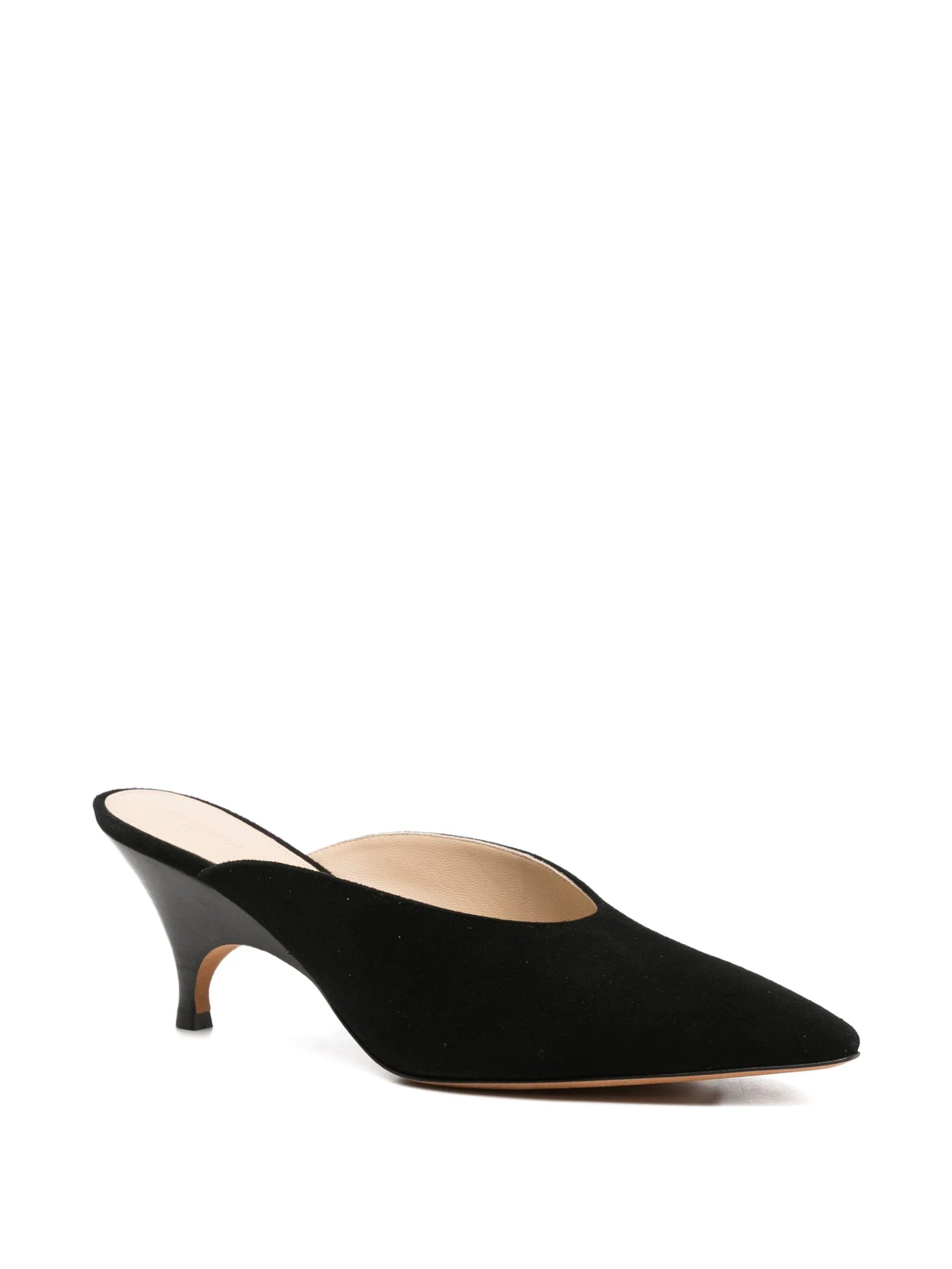 Le Monde Beryl Petra suede heeled mules