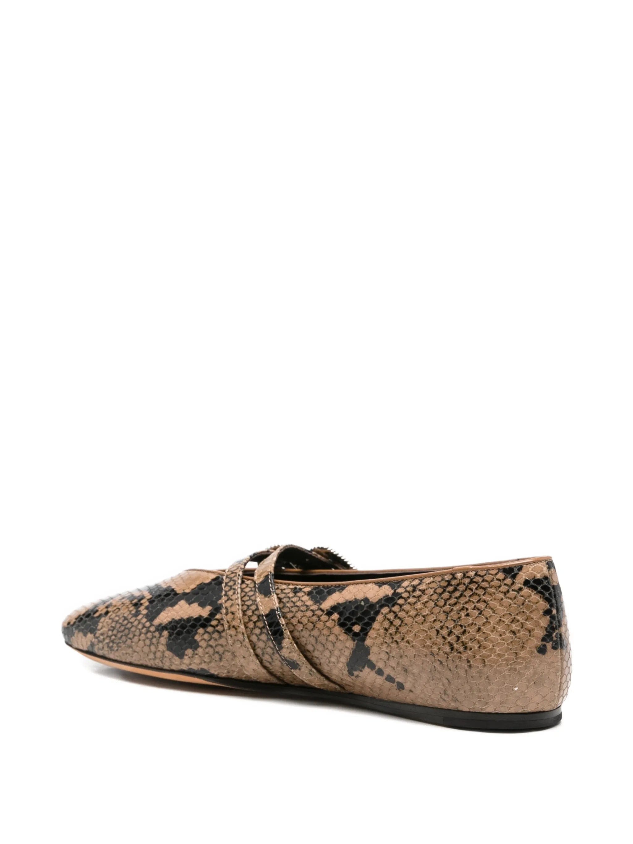 Le Monde Beryl Claudia snake - effect ballet flats