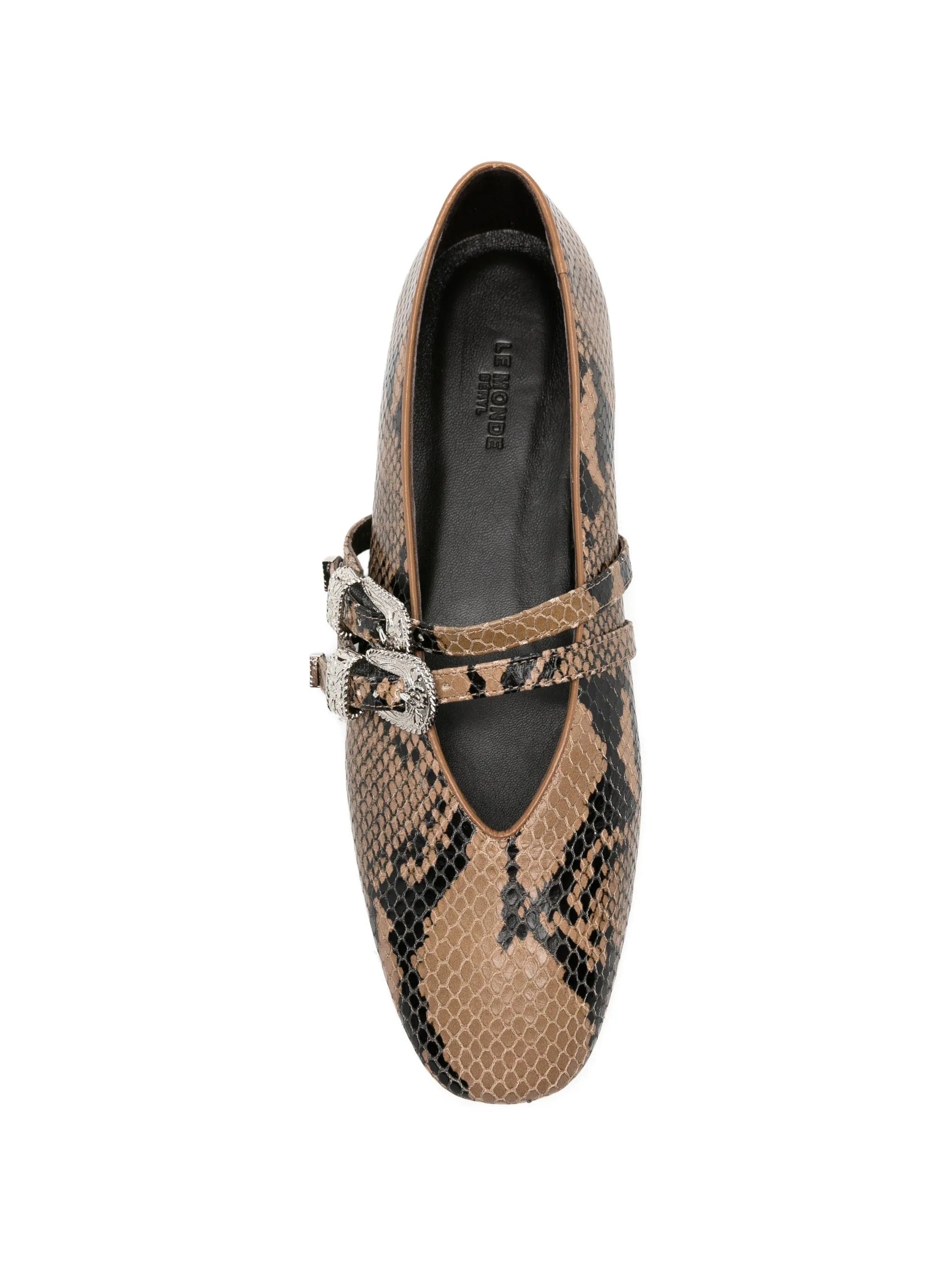 Le Monde Beryl Claudia snake - effect ballet flats