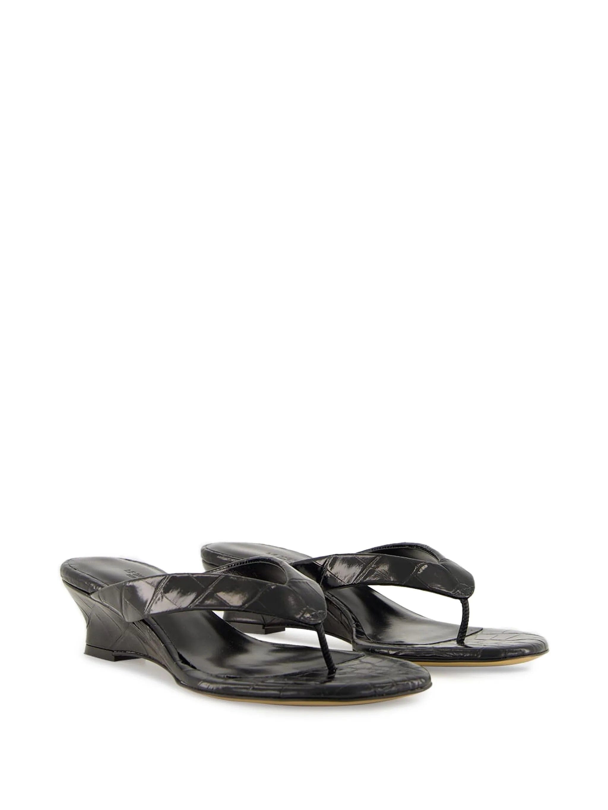 Le Monde Beryl 40 mm micro wedge thong sandals