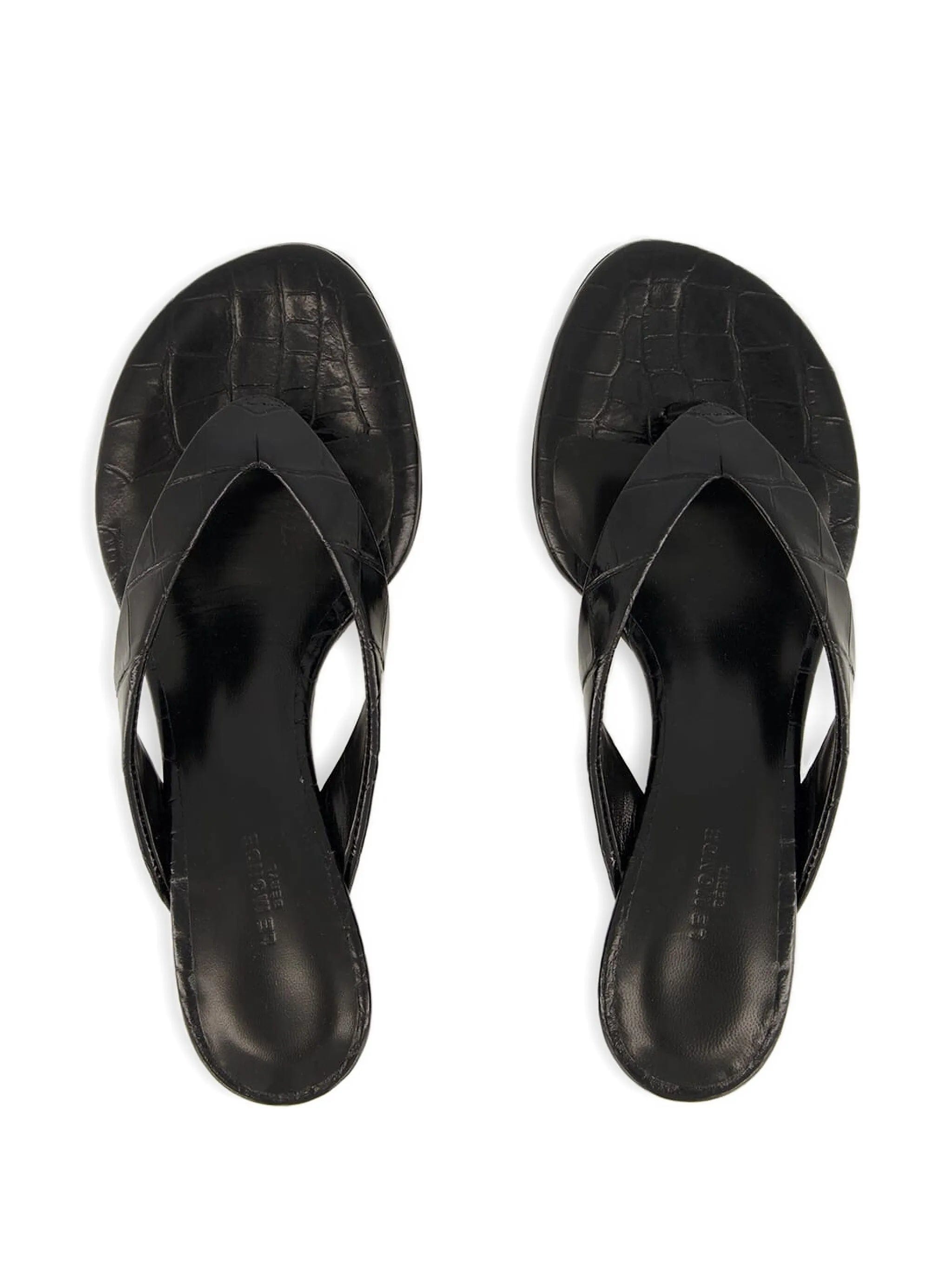 Le Monde Beryl 40 mm micro wedge thong sandals